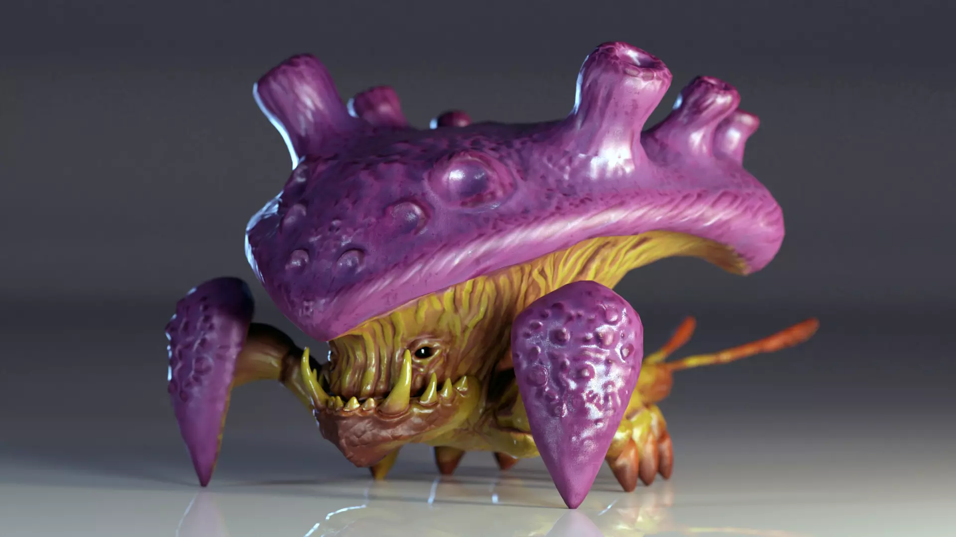 Crab the ewal Low-poly 3D model_0