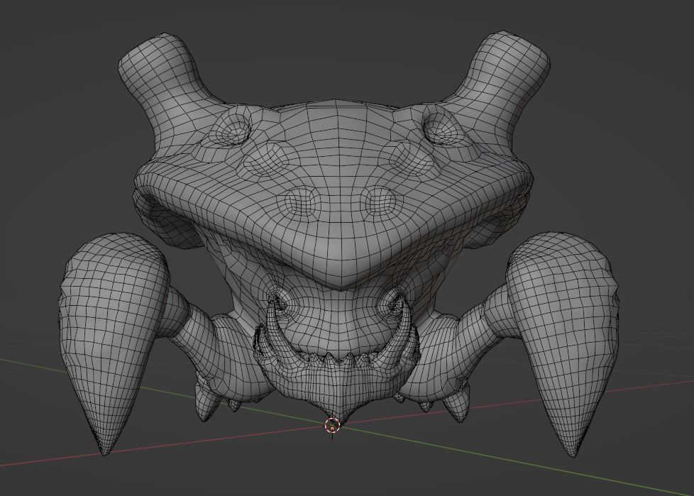 Crab the ewal Low-poly 3D model_5