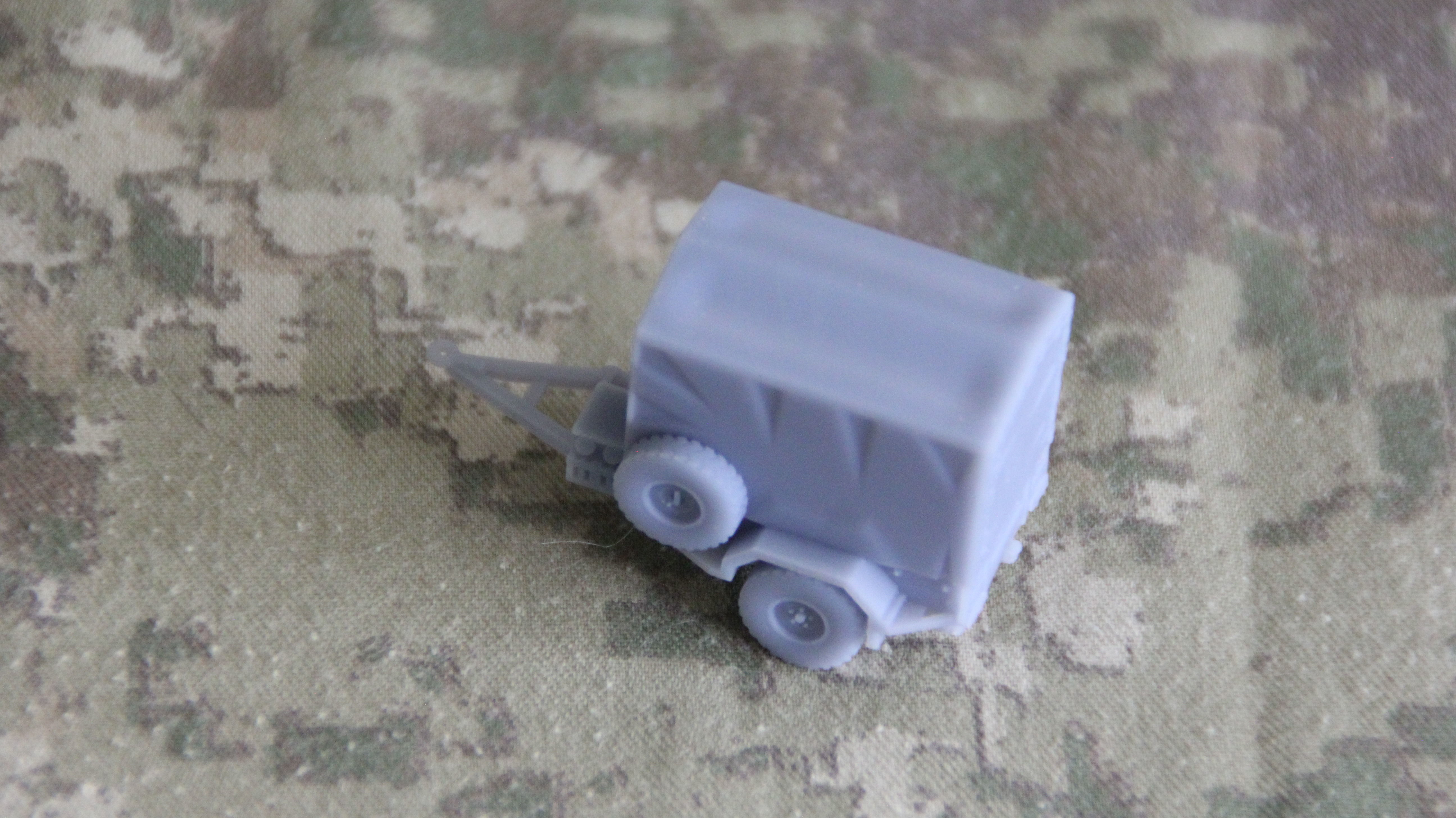 Military trailer with open bed and canopy - New Zealand Military 3D print model_6