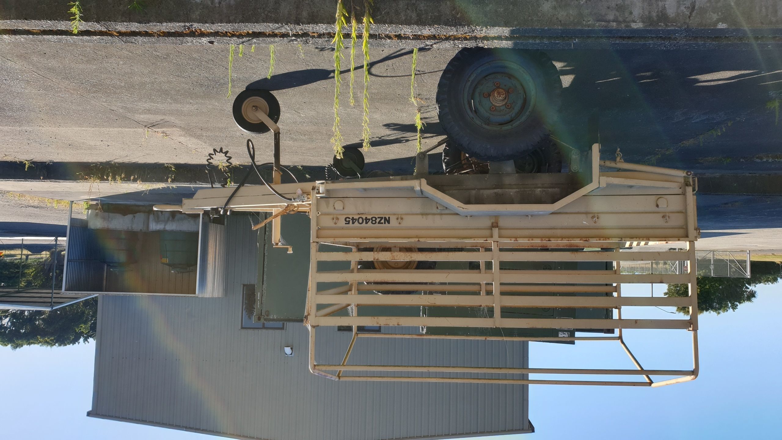 Military trailer with open bed and canopy - New Zealand Military 3D print model_11