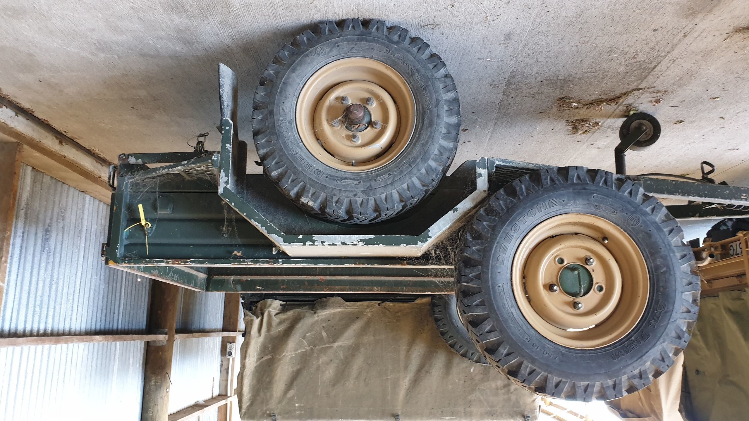 Military trailer with open bed and canopy - New Zealand Military 3D print model_17