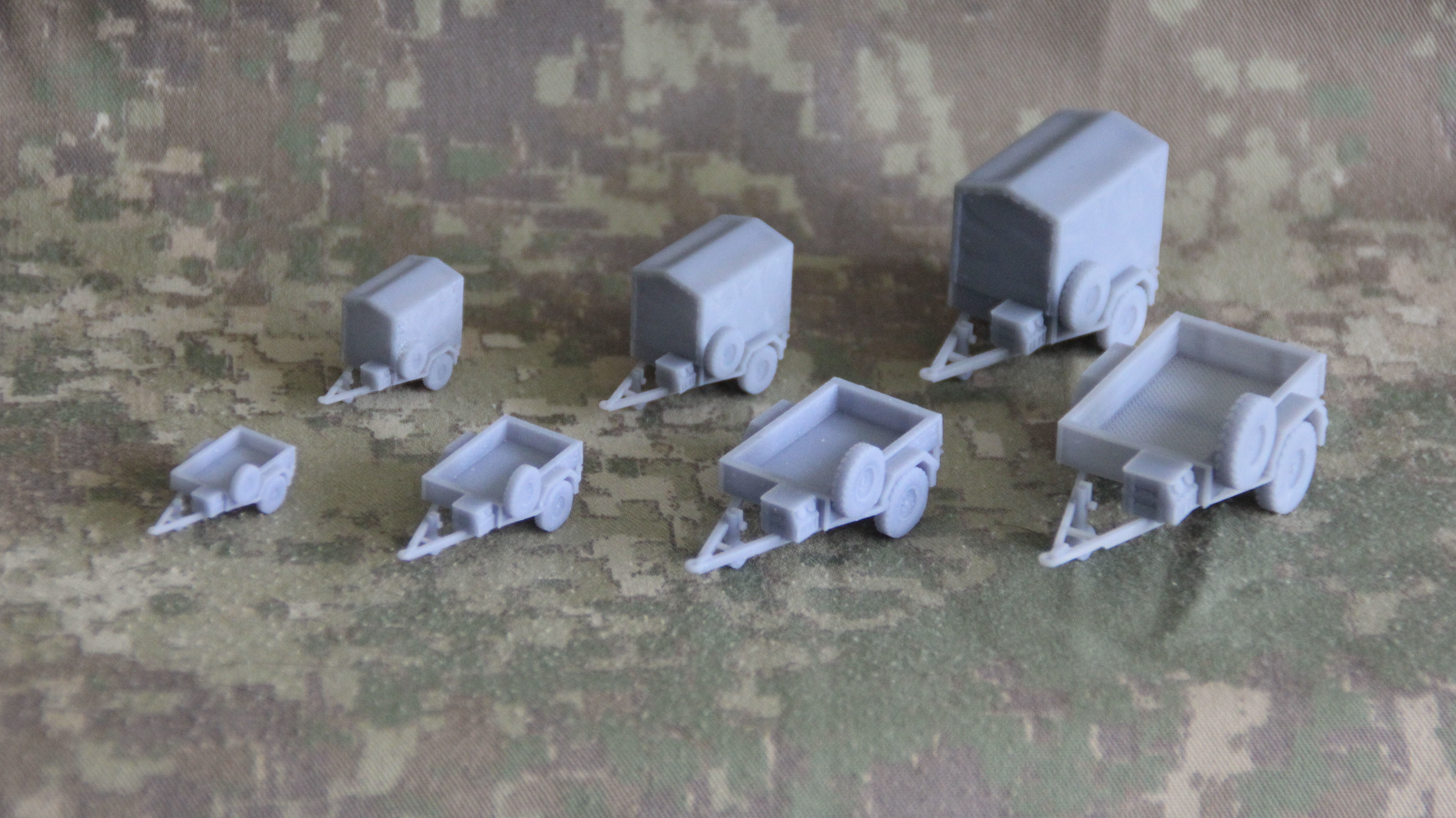 Military trailer with open bed and canopy - New Zealand Military 3D print model_2