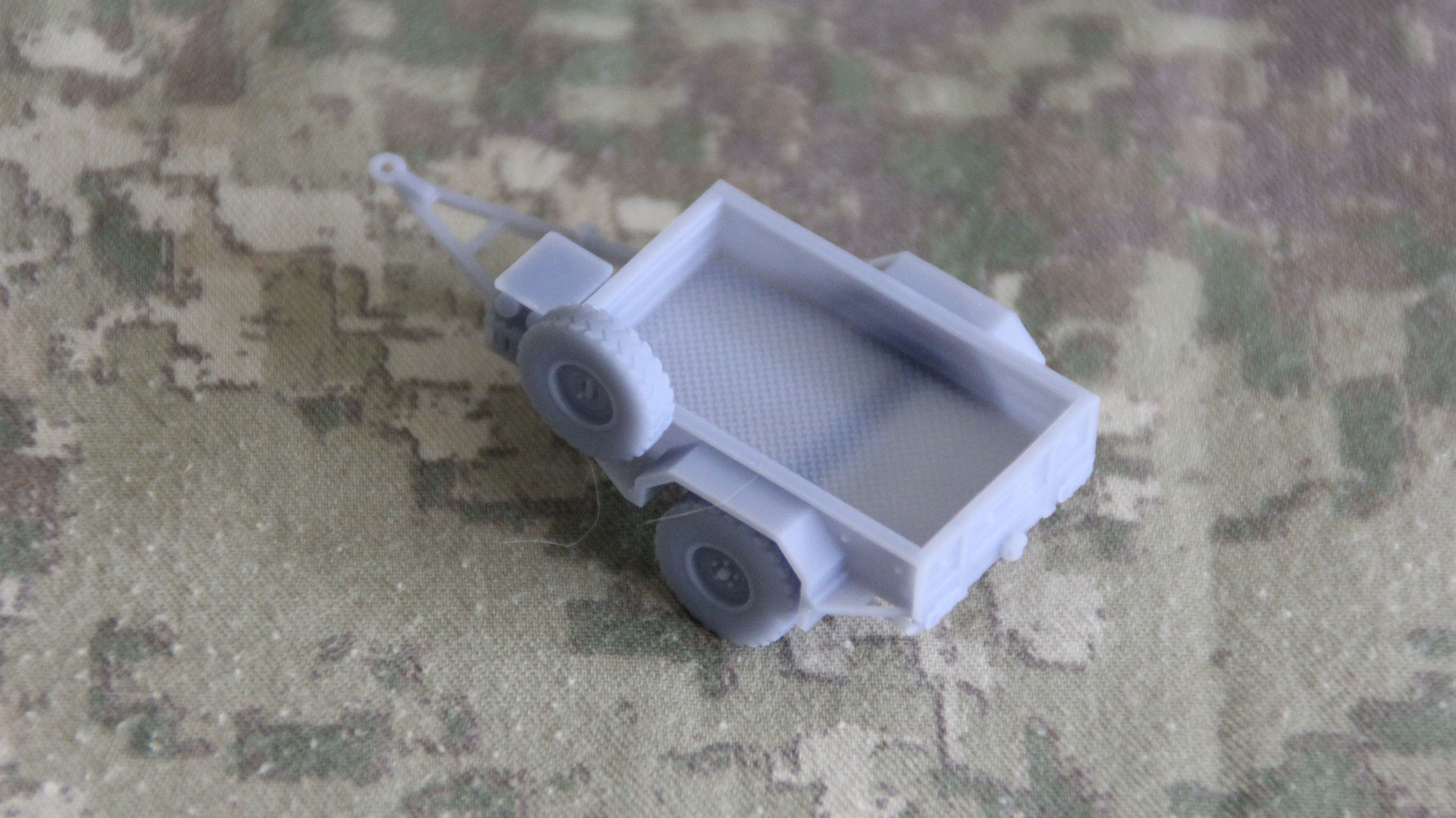 Military trailer with open bed and canopy - New Zealand Military 3D print model_4