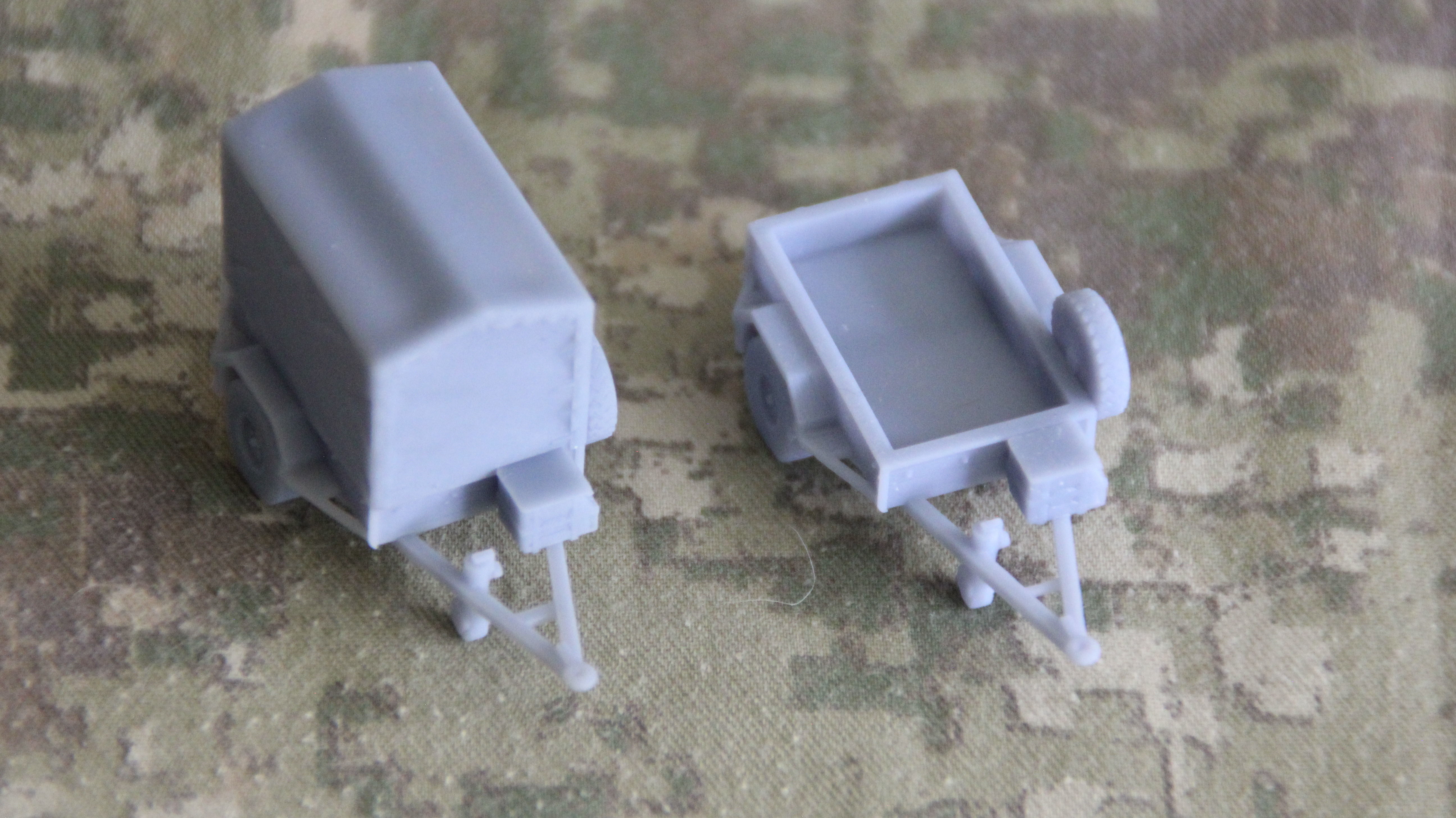 Military trailer with open bed and canopy - New Zealand Military 3D print model_7