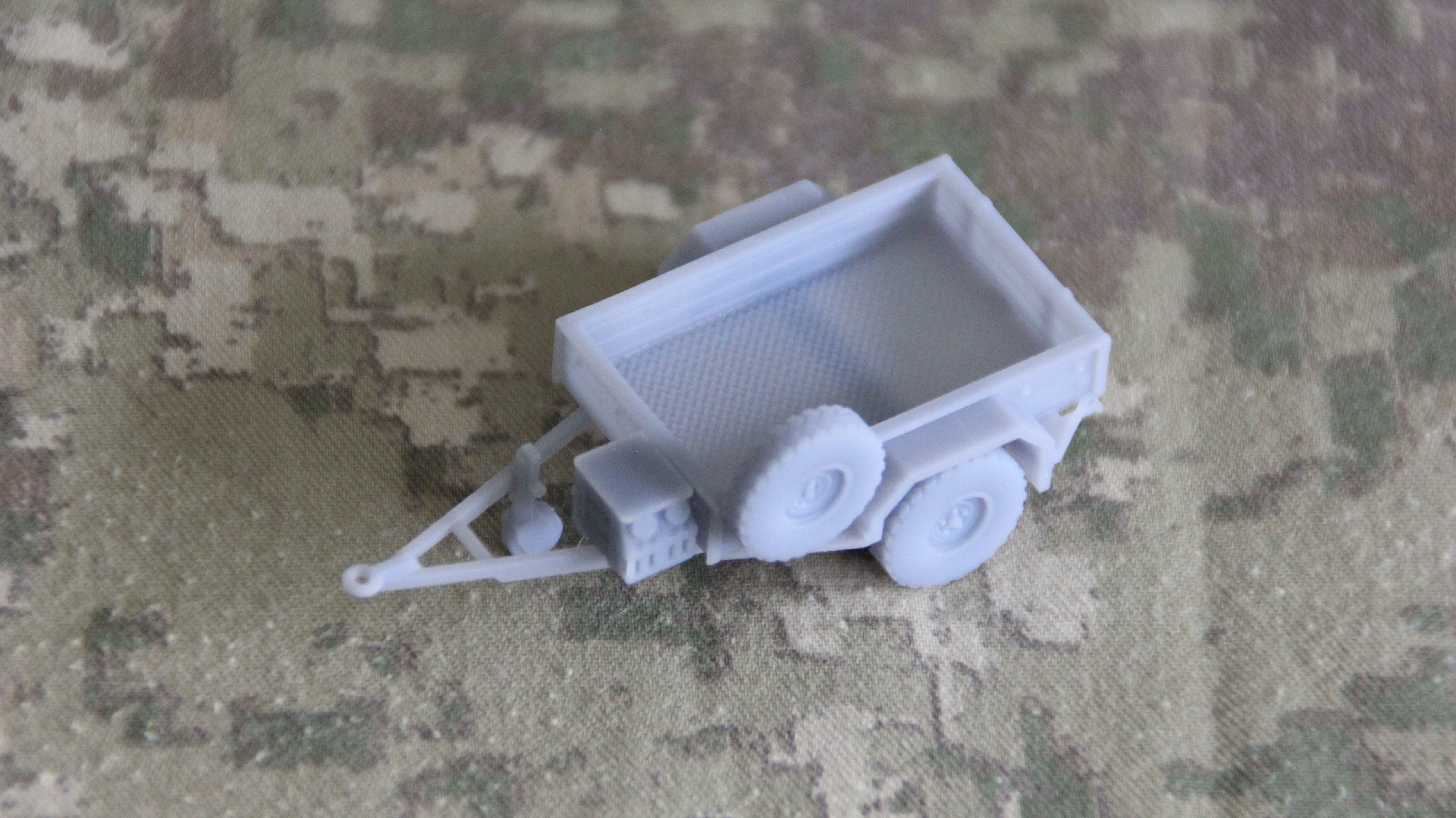Military trailer with open bed and canopy - New Zealand Military 3D print model_3