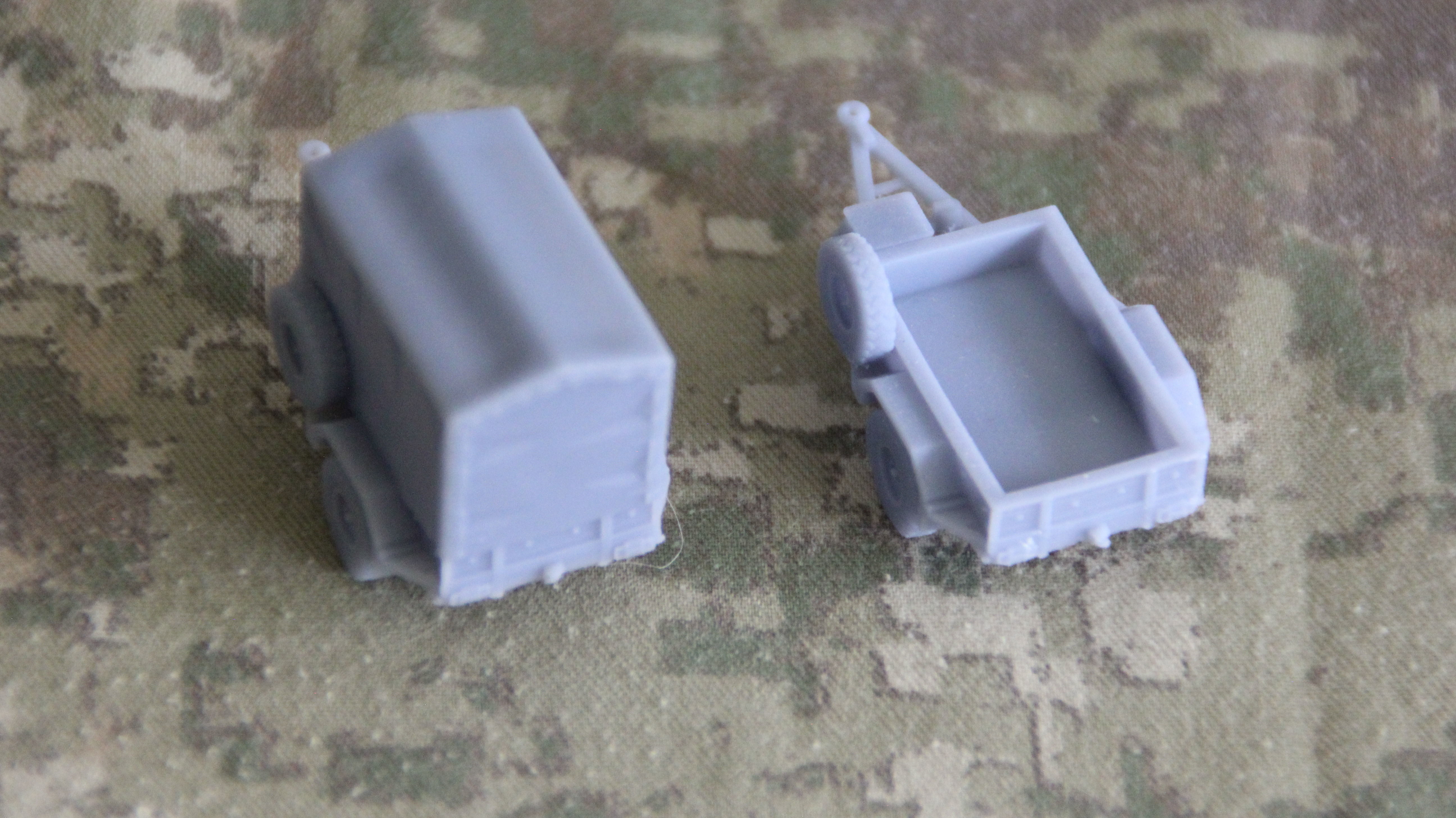 Military trailer with open bed and canopy - New Zealand Military 3D print model_8