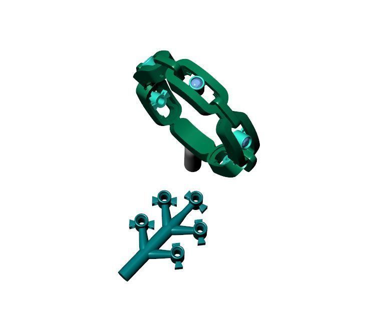 YELLOW GOLD DIAMOND RING MOVE UNO MULTI 3D print model_4