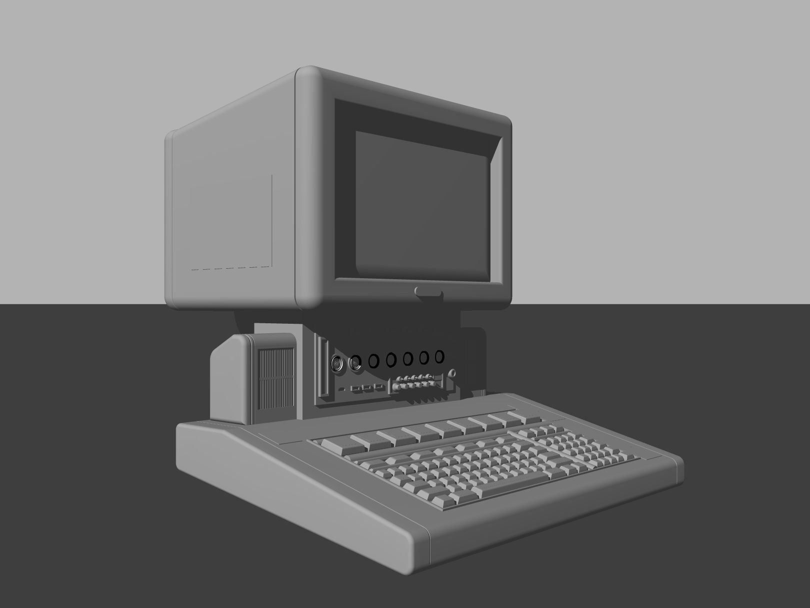 Retro Pc Free 3D model_7