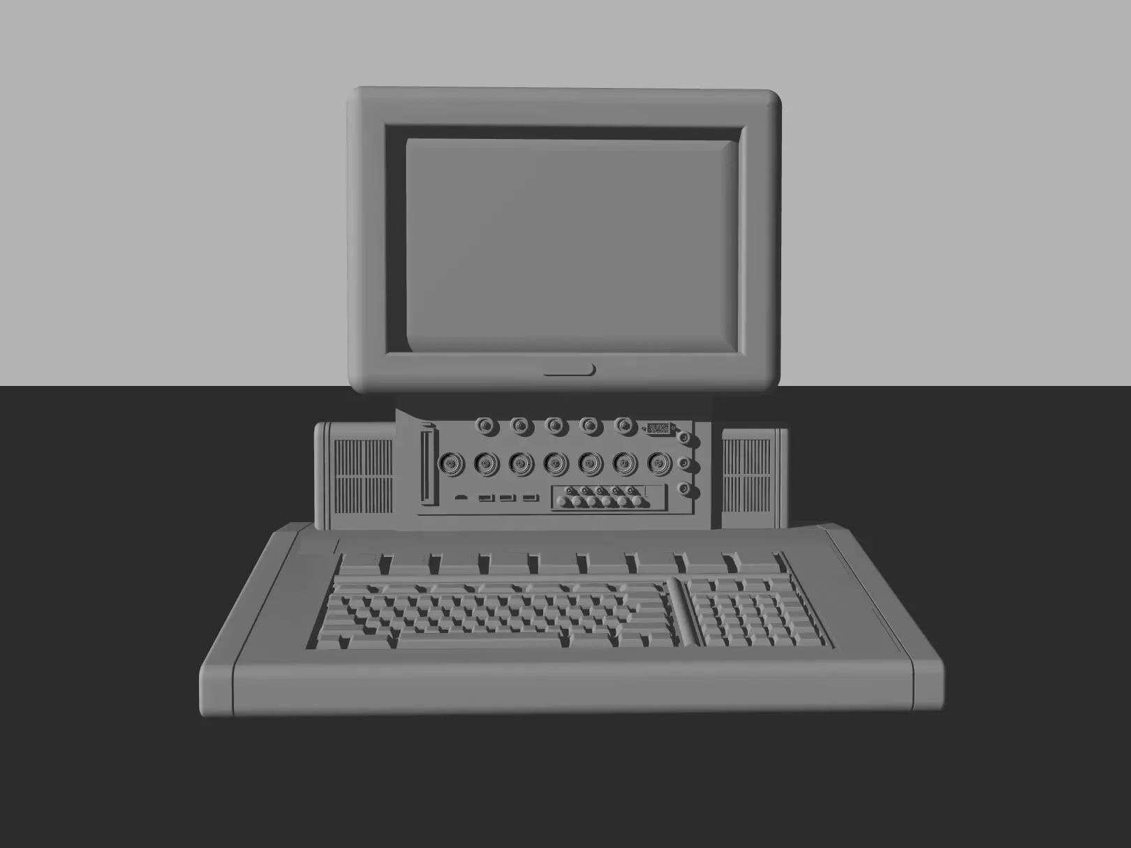 Retro Pc Free 3D model_0