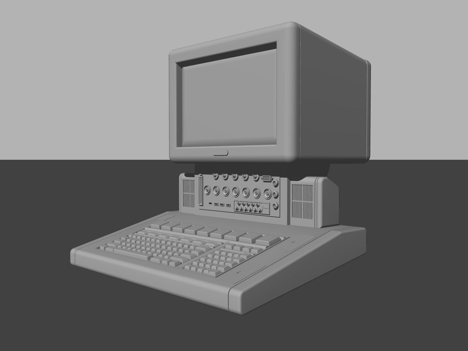 Retro Pc Free 3D model_1