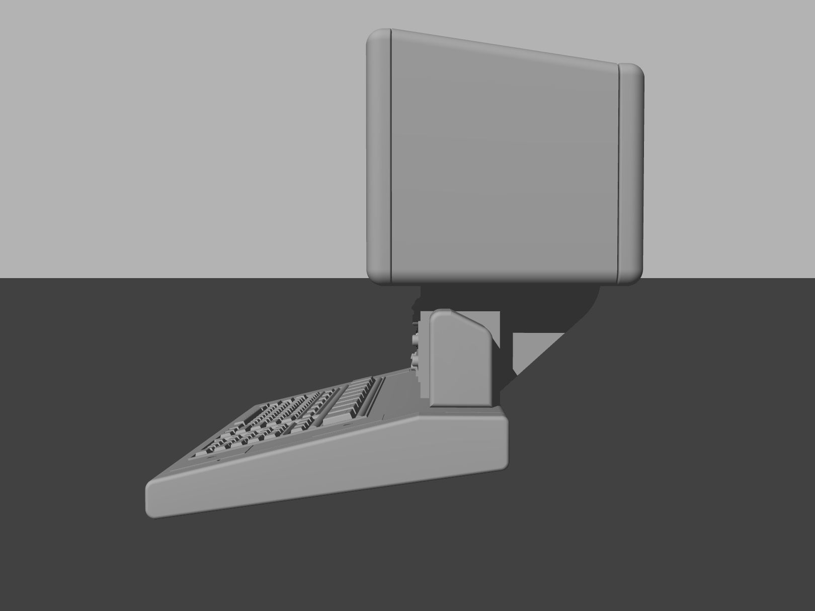 Retro Pc Free 3D model_2