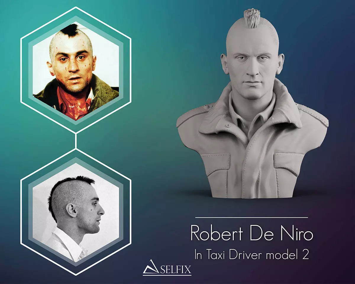 Robert De Niro in Taxi Driver movie model 2 3D print model