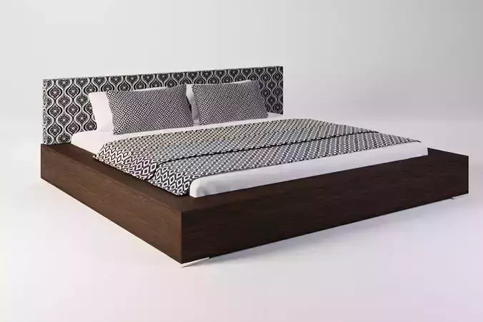 Modern Bed 3D model