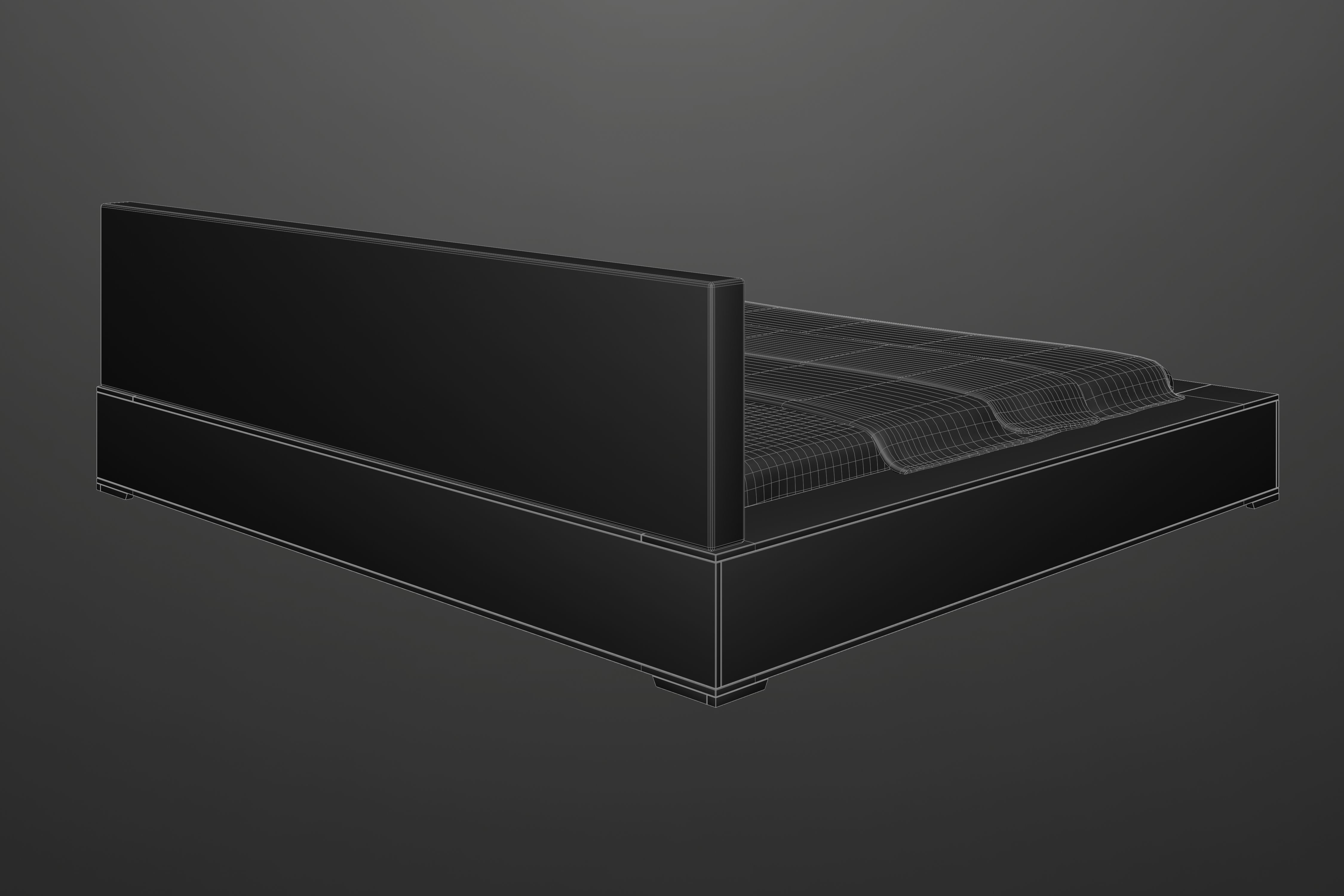 Modern Bed 3D model_7