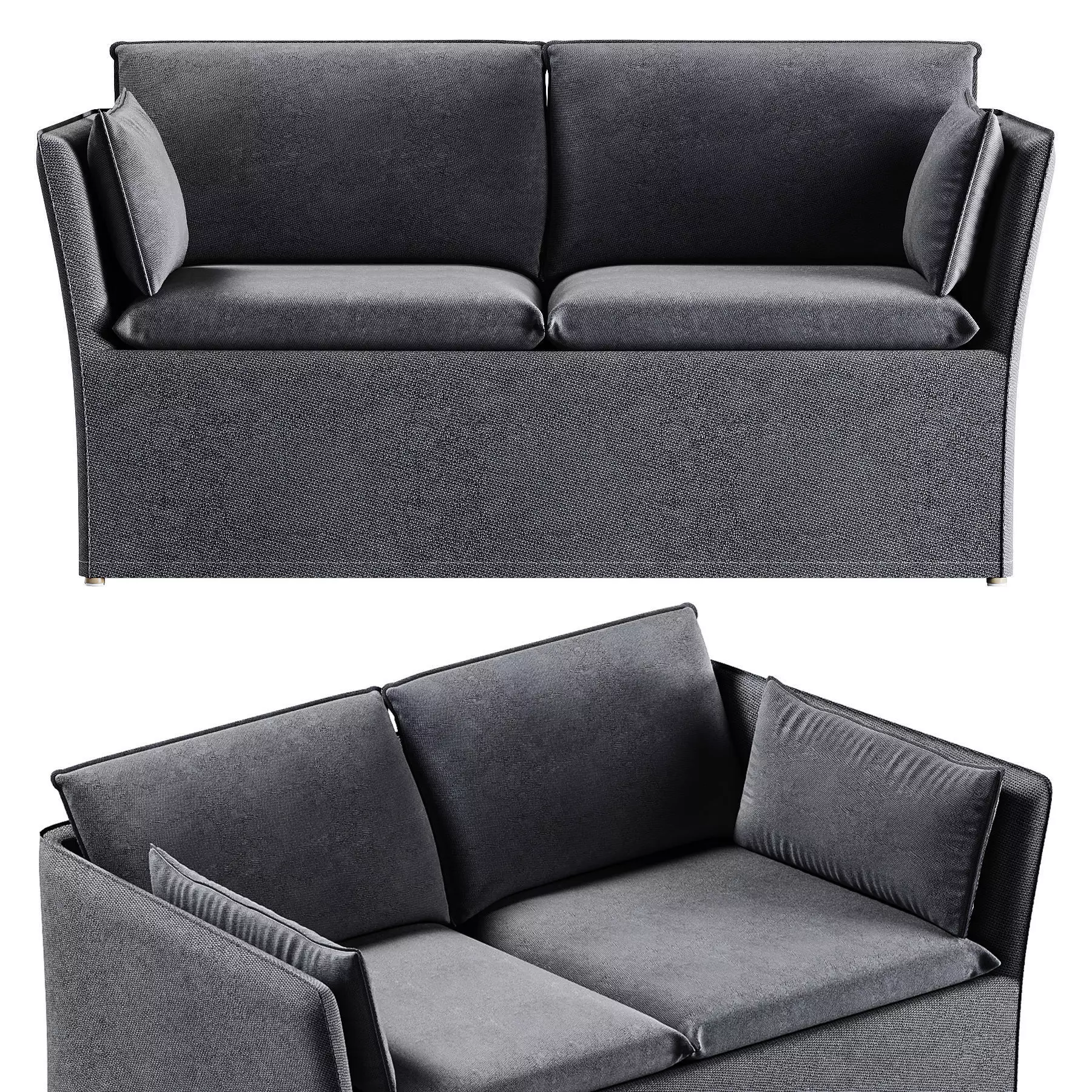 BACKSALEN Sofa IKEA 3D model_0