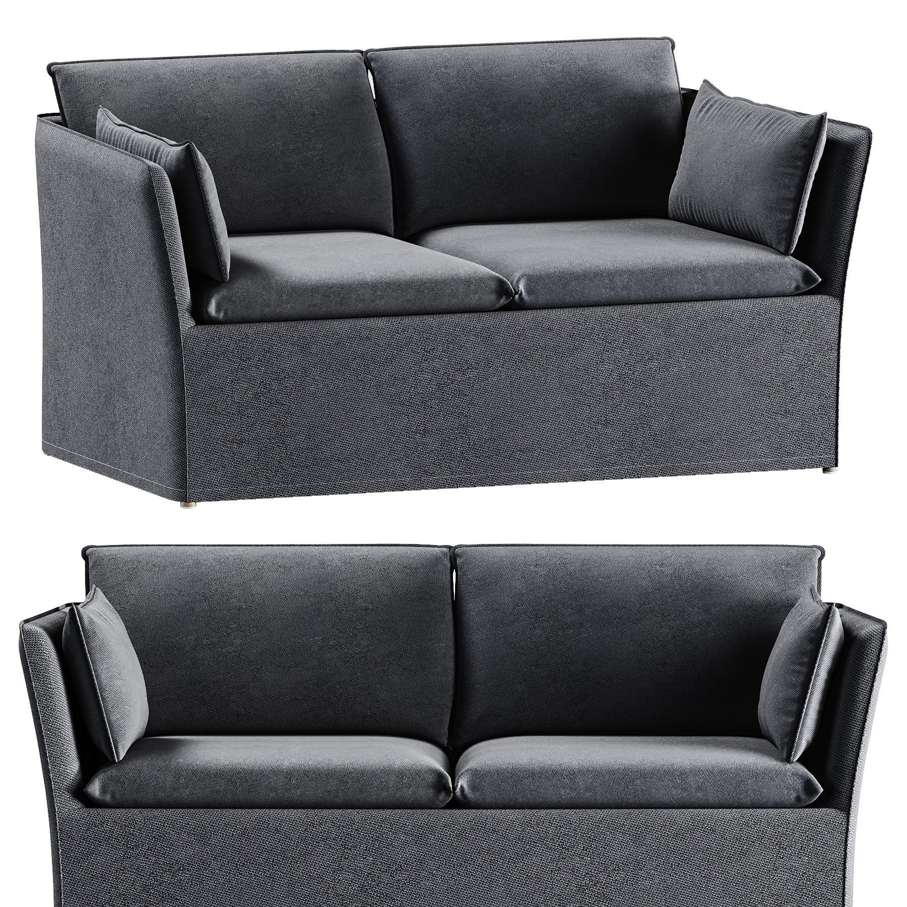 BACKSALEN Sofa IKEA 3D model_1