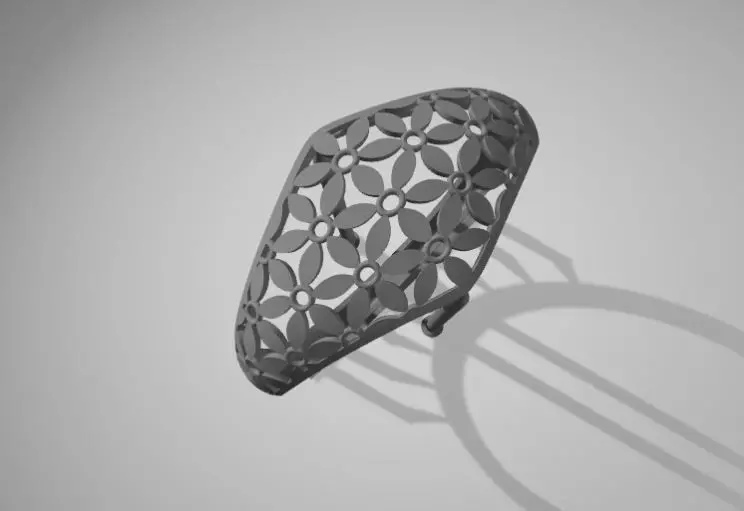 RING FLOWER Free 3D model