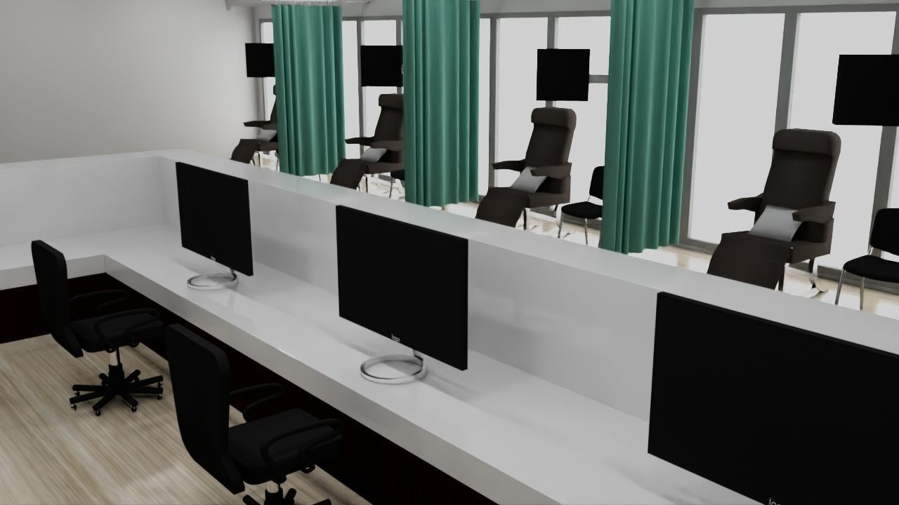 Dialysis Room 3D model_2