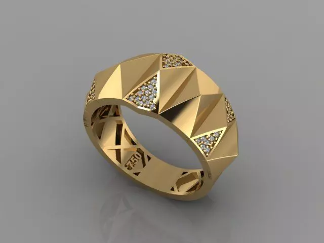 UNIQUE RING 3D print model