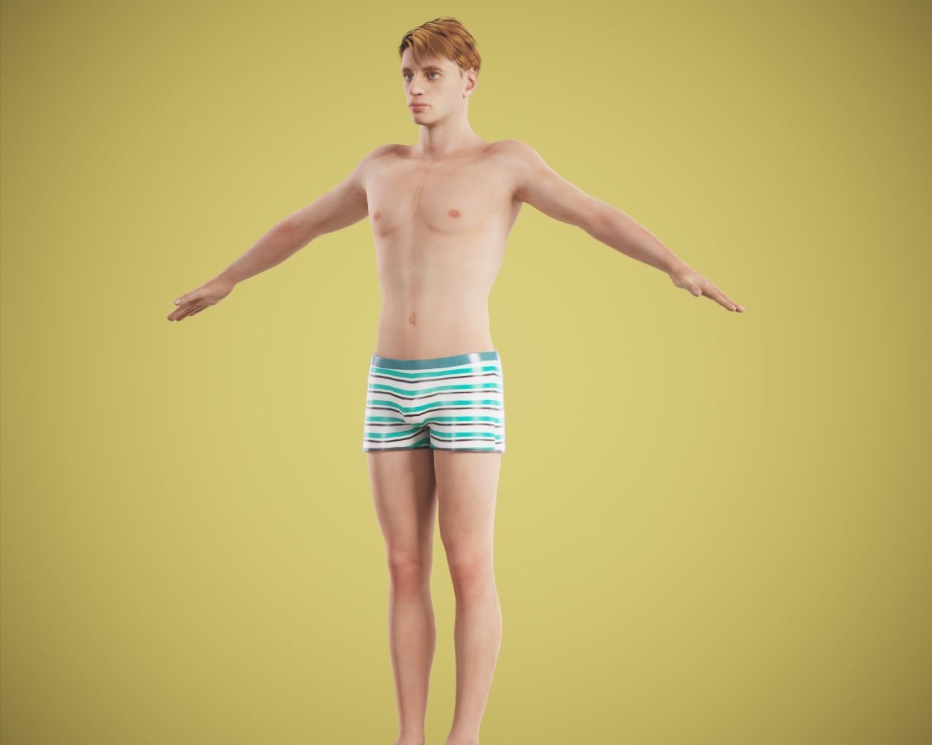 game rigged  boy  sidarat malhotra Low-poly 3D model_3