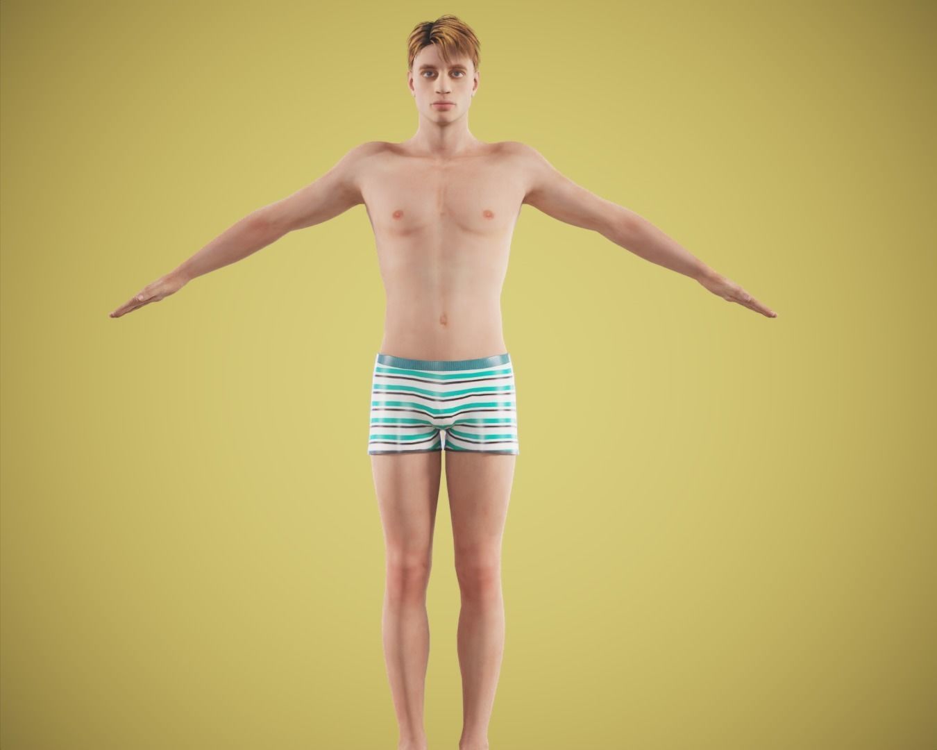 game rigged  boy  sidarat malhotra Low-poly 3D model_2