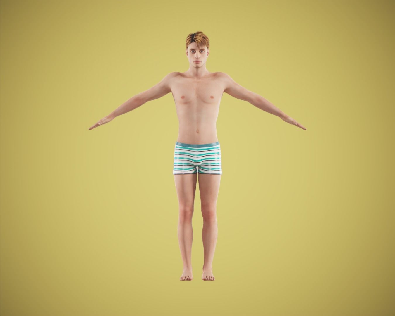 game rigged  boy  sidarat malhotra Low-poly 3D model_6