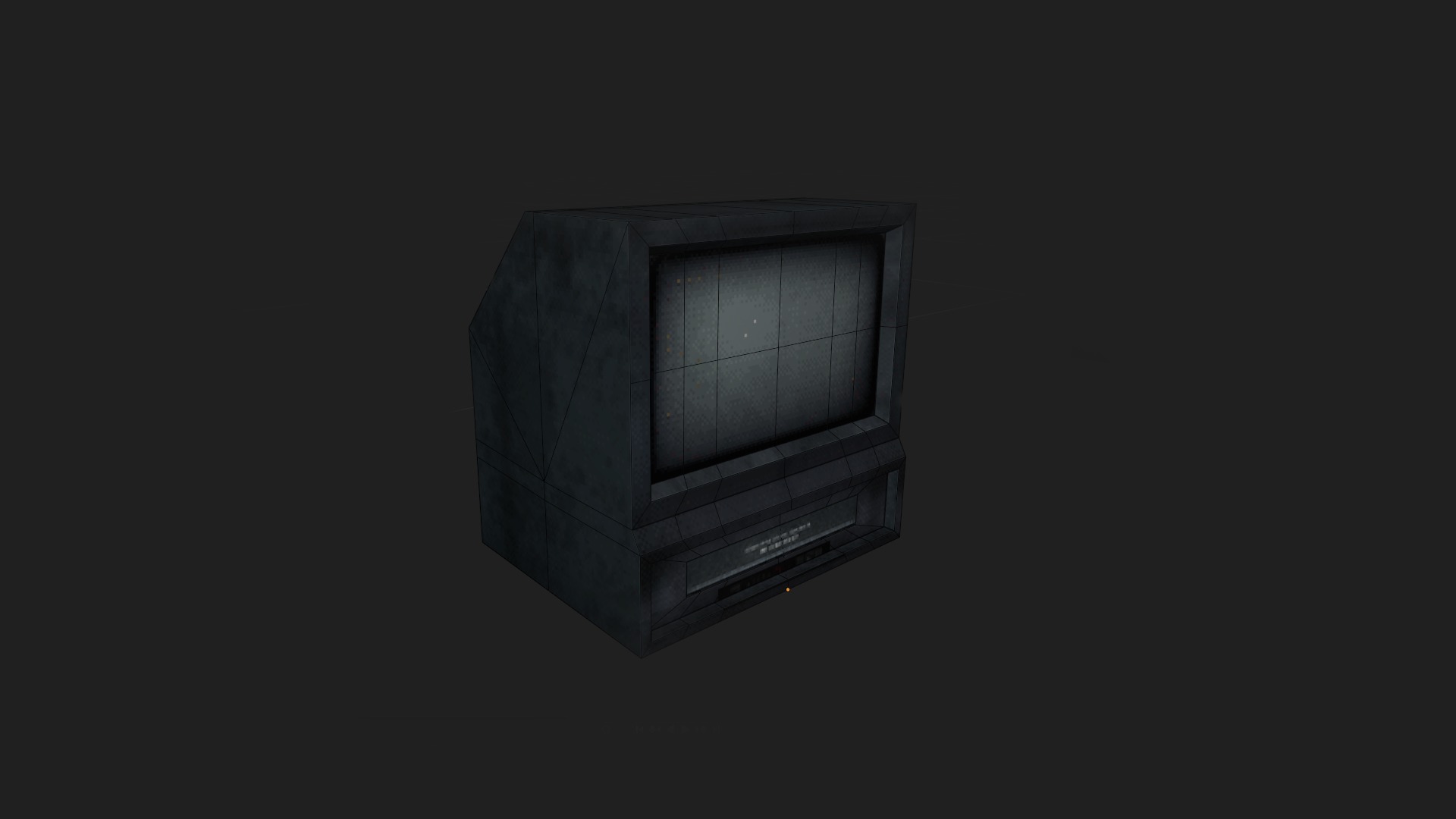VHS and VCR TV Pack in Retro PSX-PS1 Style Low-poly 3D model_2