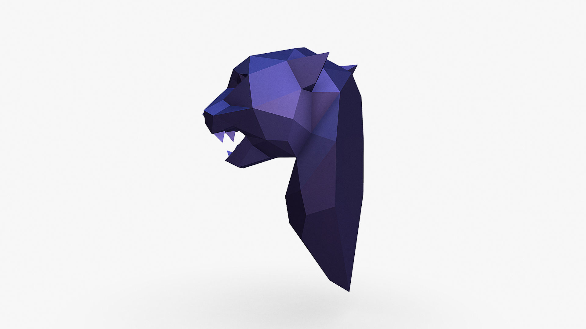 Cheetah head 3D print model_3