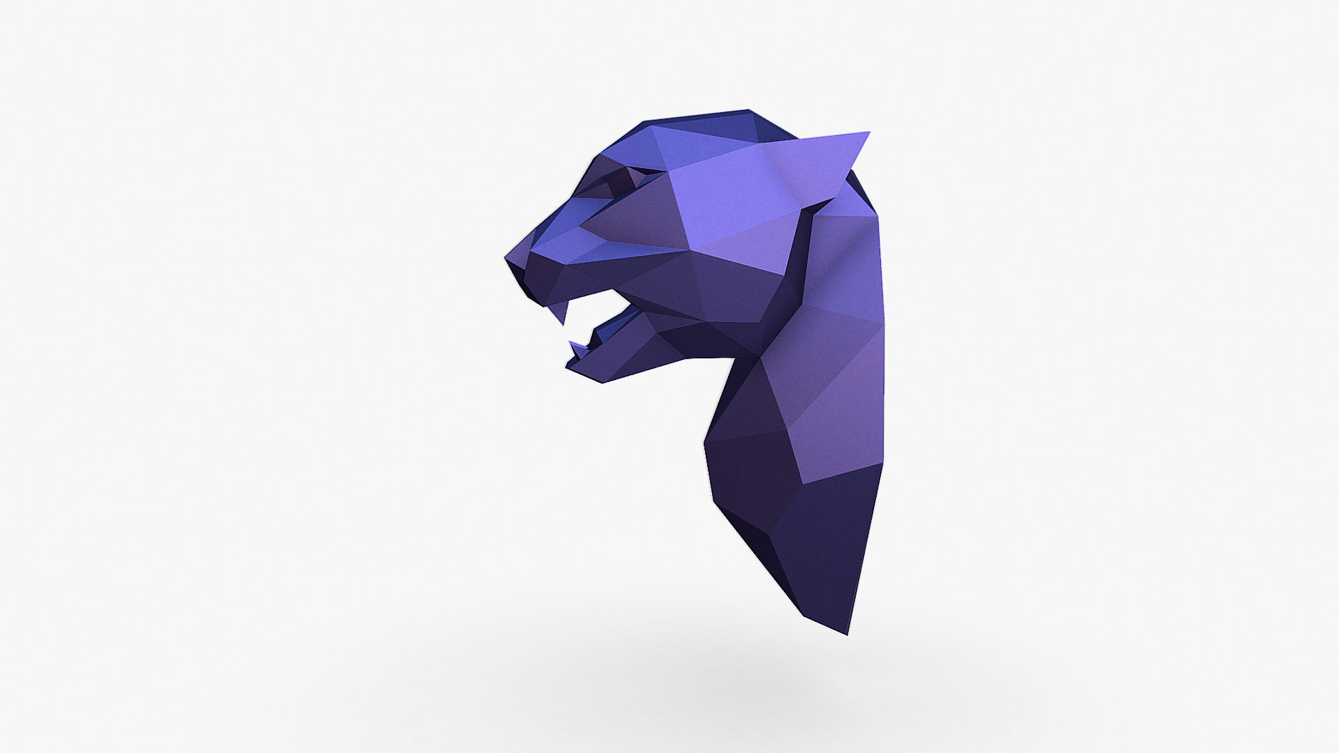 Cheetah head 3D print model_2