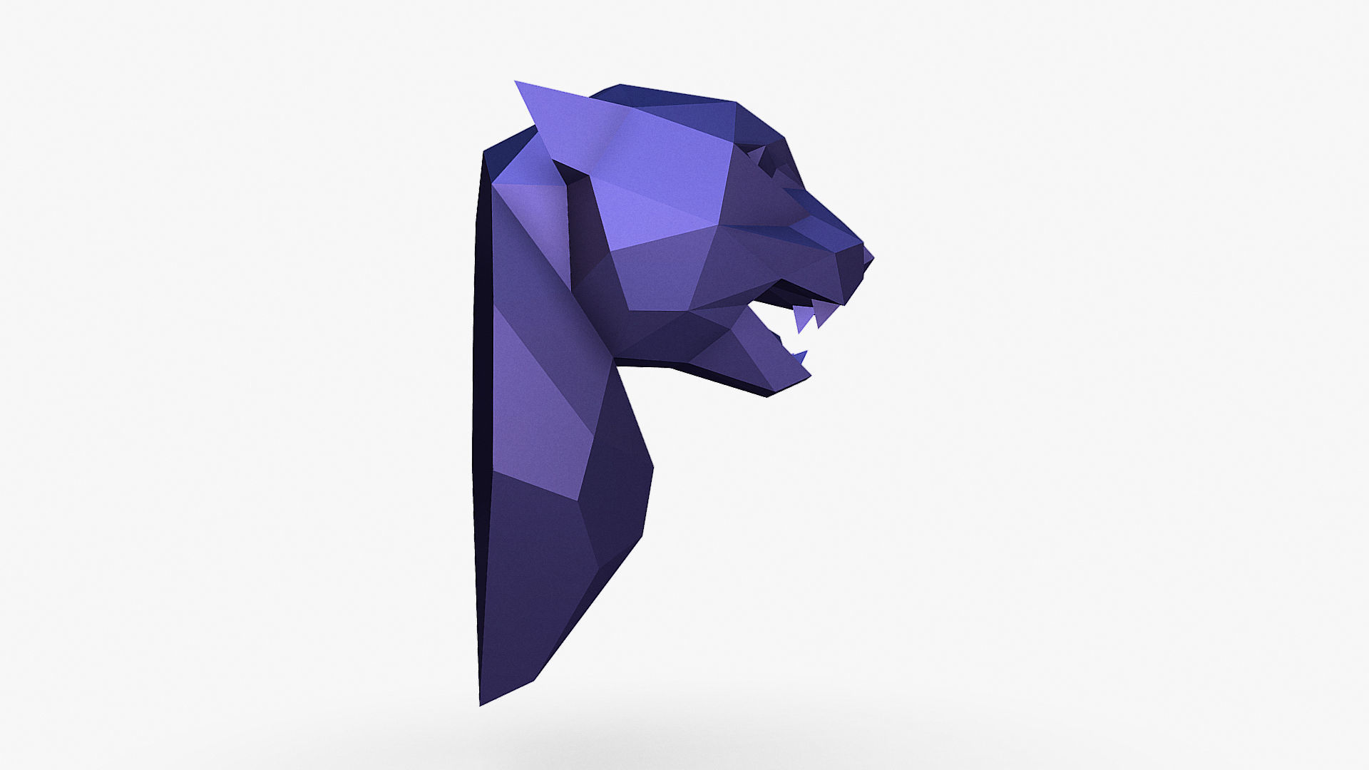 Cheetah head 3D print model_8