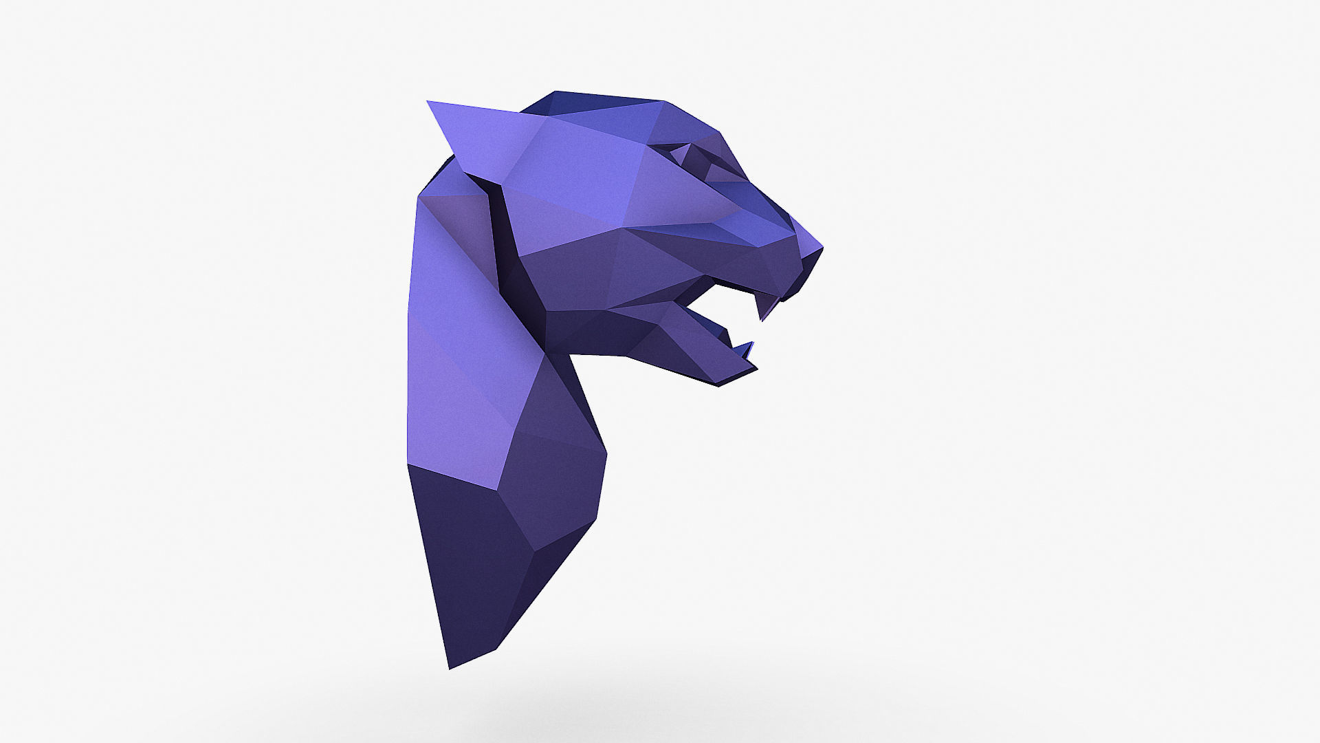 Cheetah head 3D print model_9