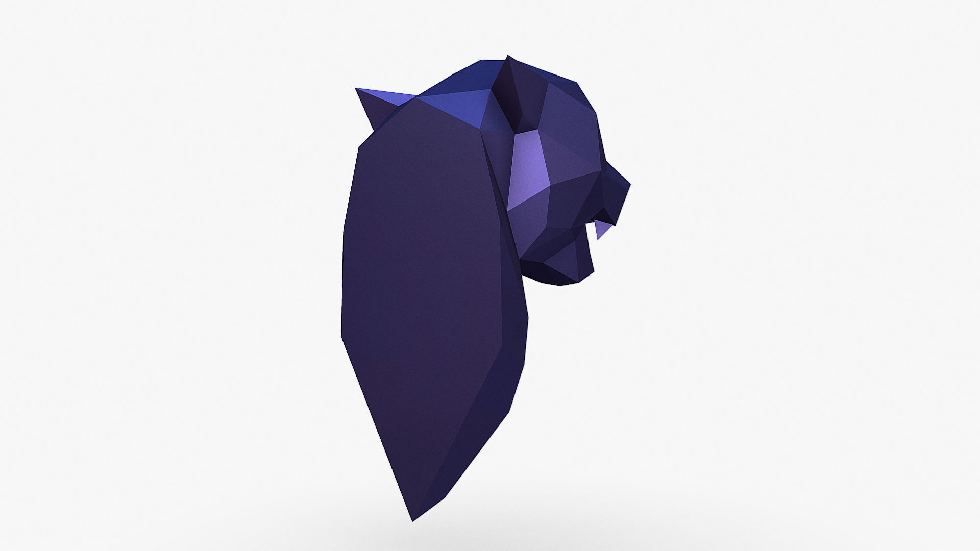 Cheetah head 3D print model_7