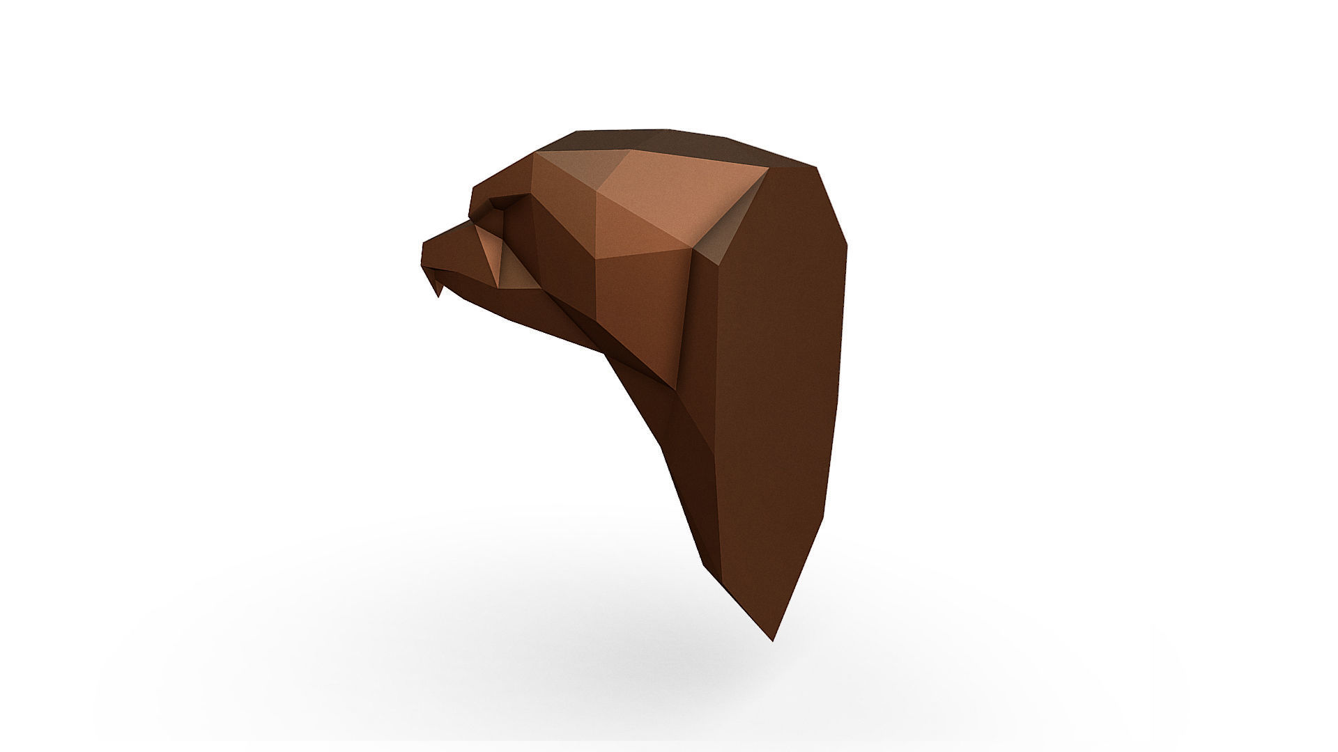 Eagle head 3D print model_3