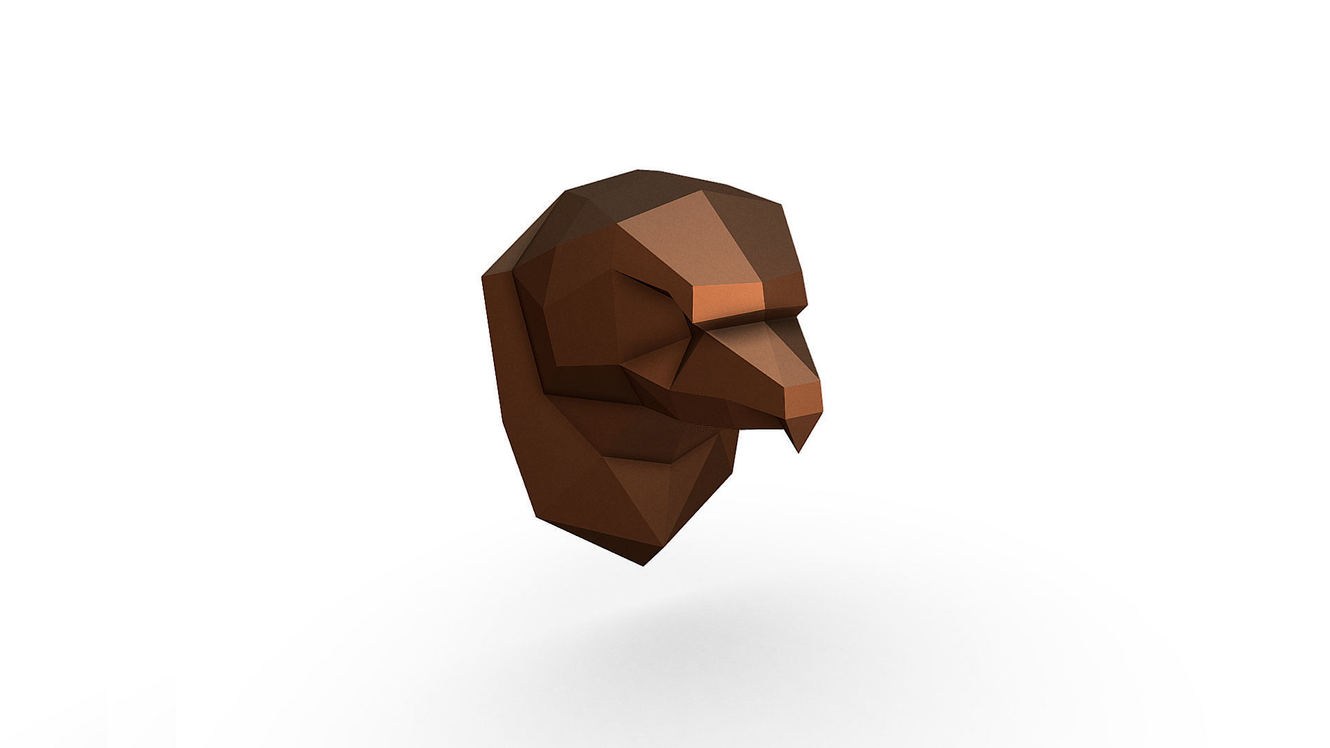 Eagle head 3D print model_9