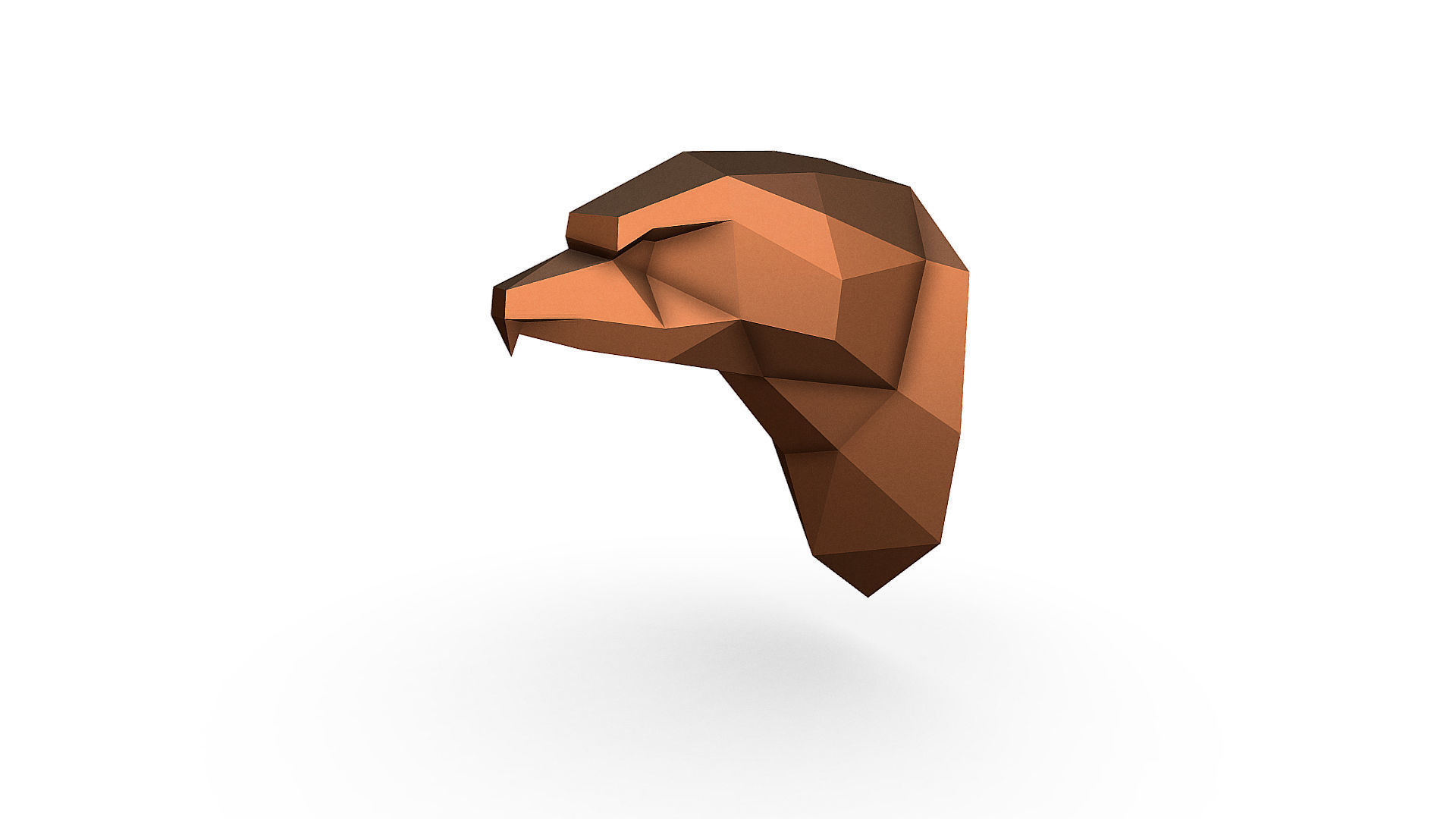 Eagle head 3D print model_1