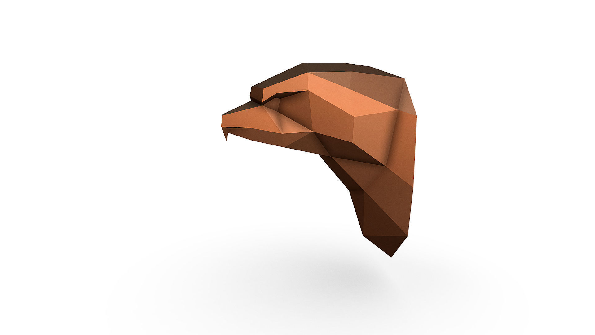 Eagle head 3D print model_2