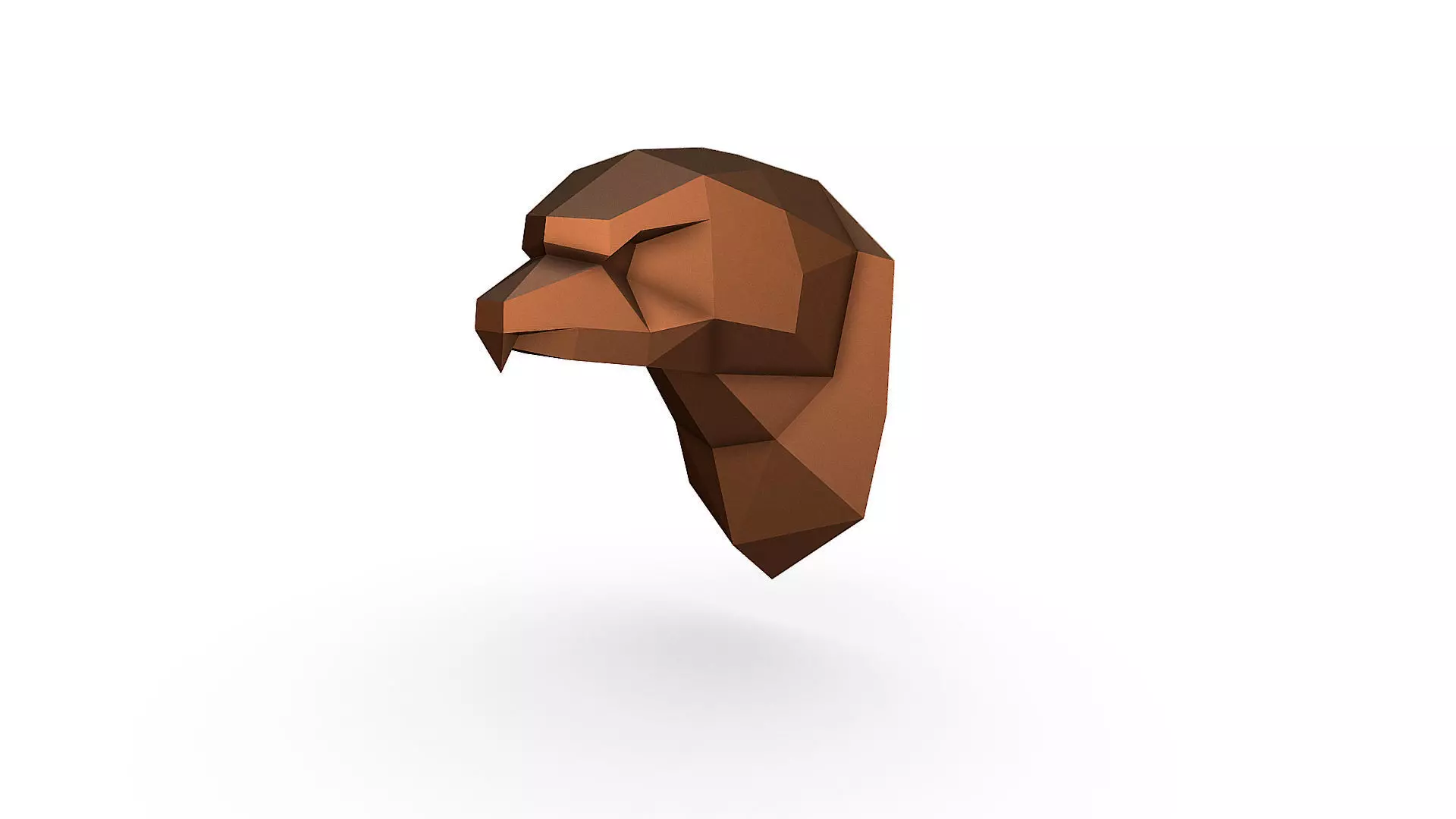Eagle head 3D print model_0