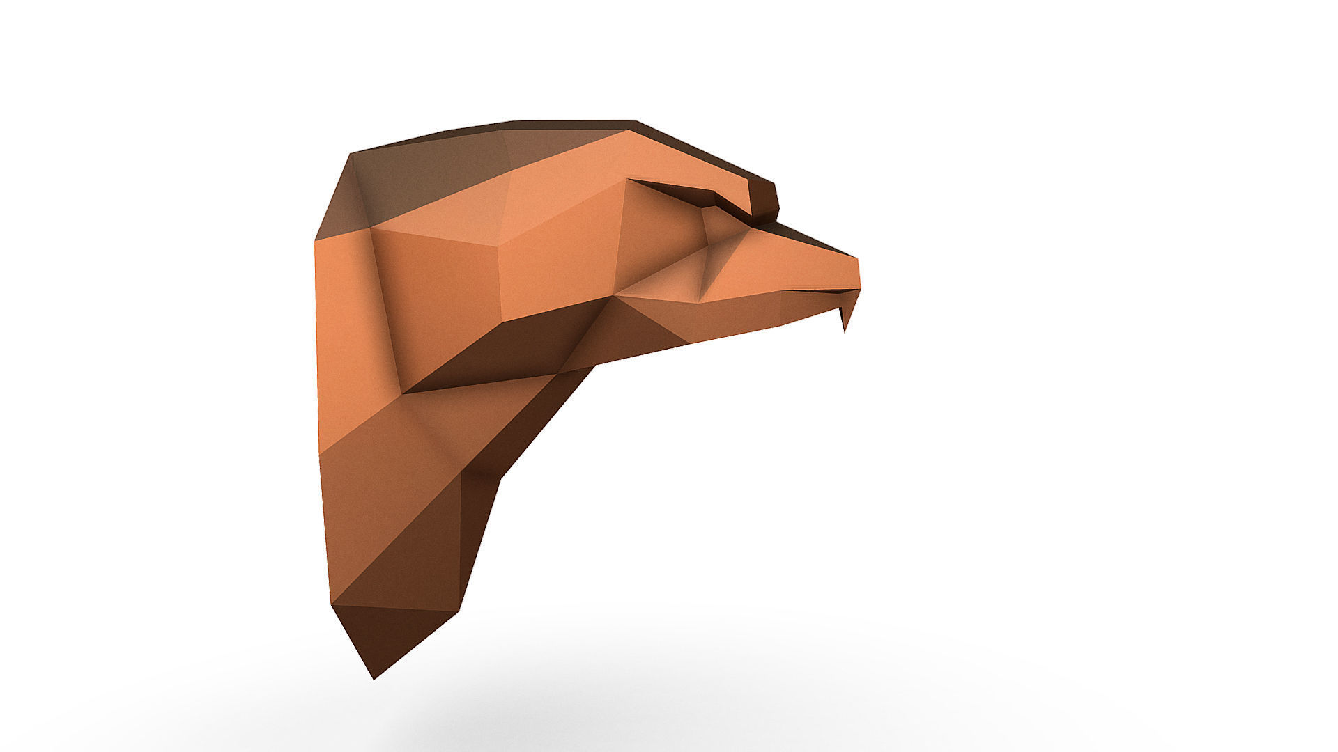 Eagle head 3D print model_7