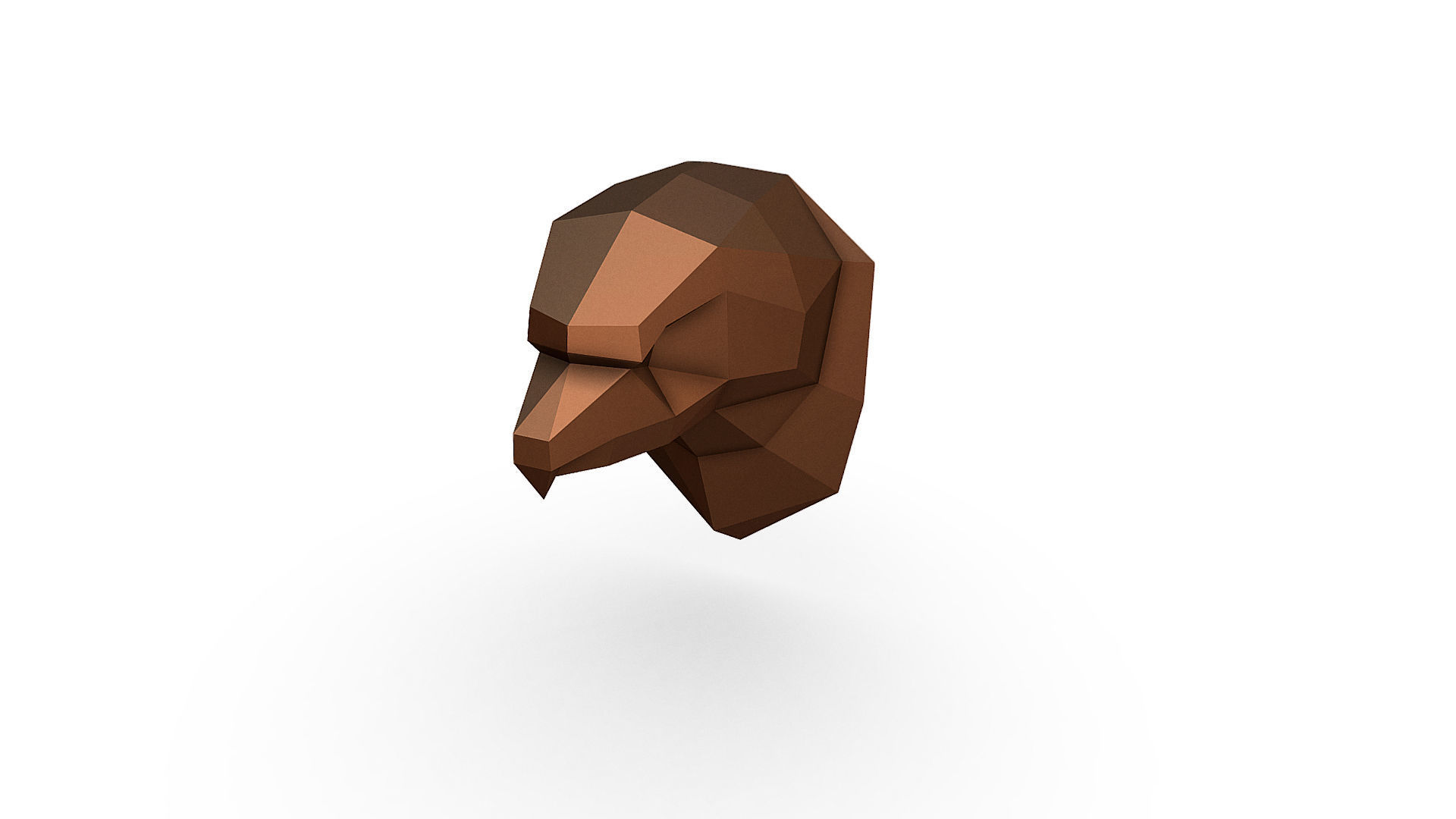 Eagle head 3D print model_11