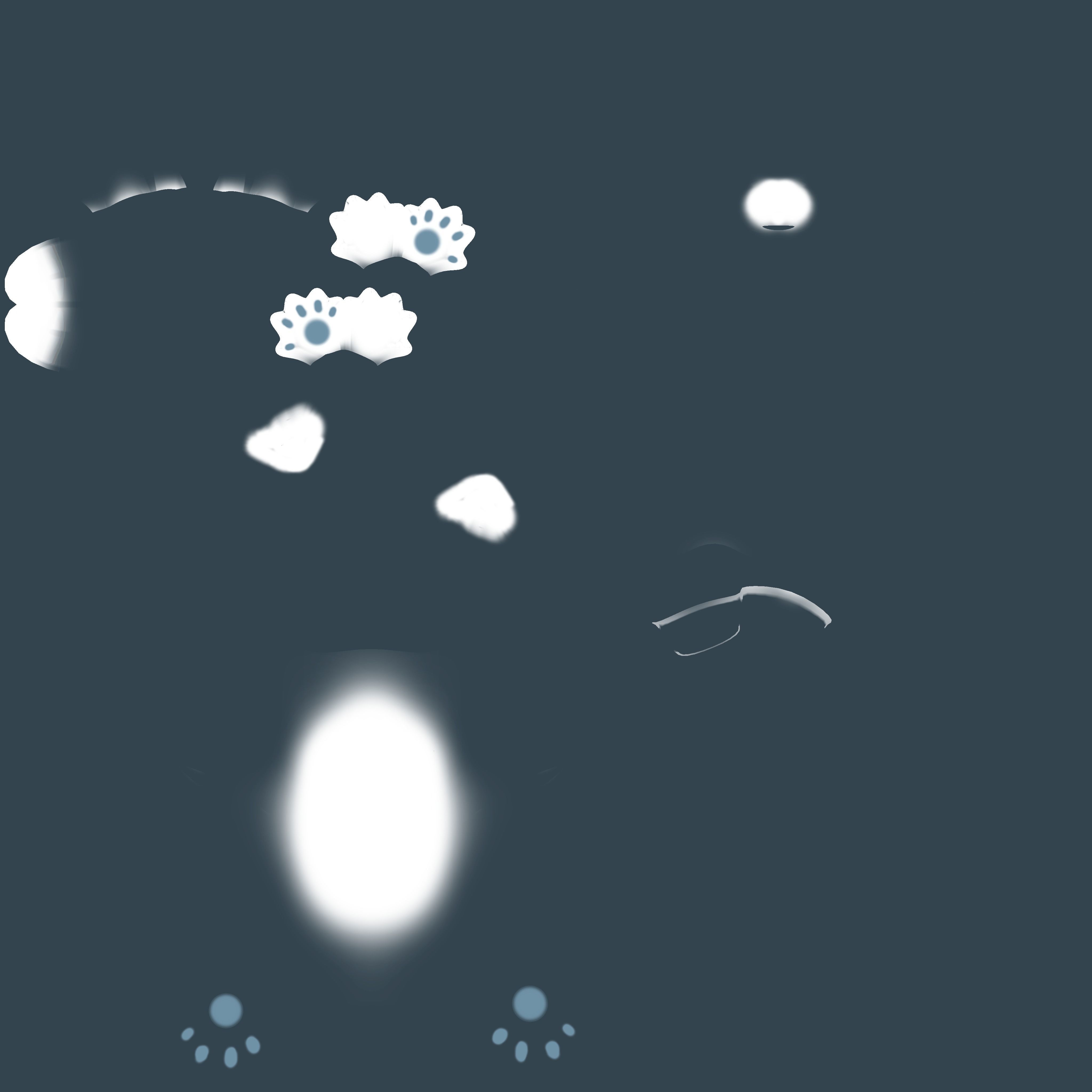 cute cartoon cat 3D model_8