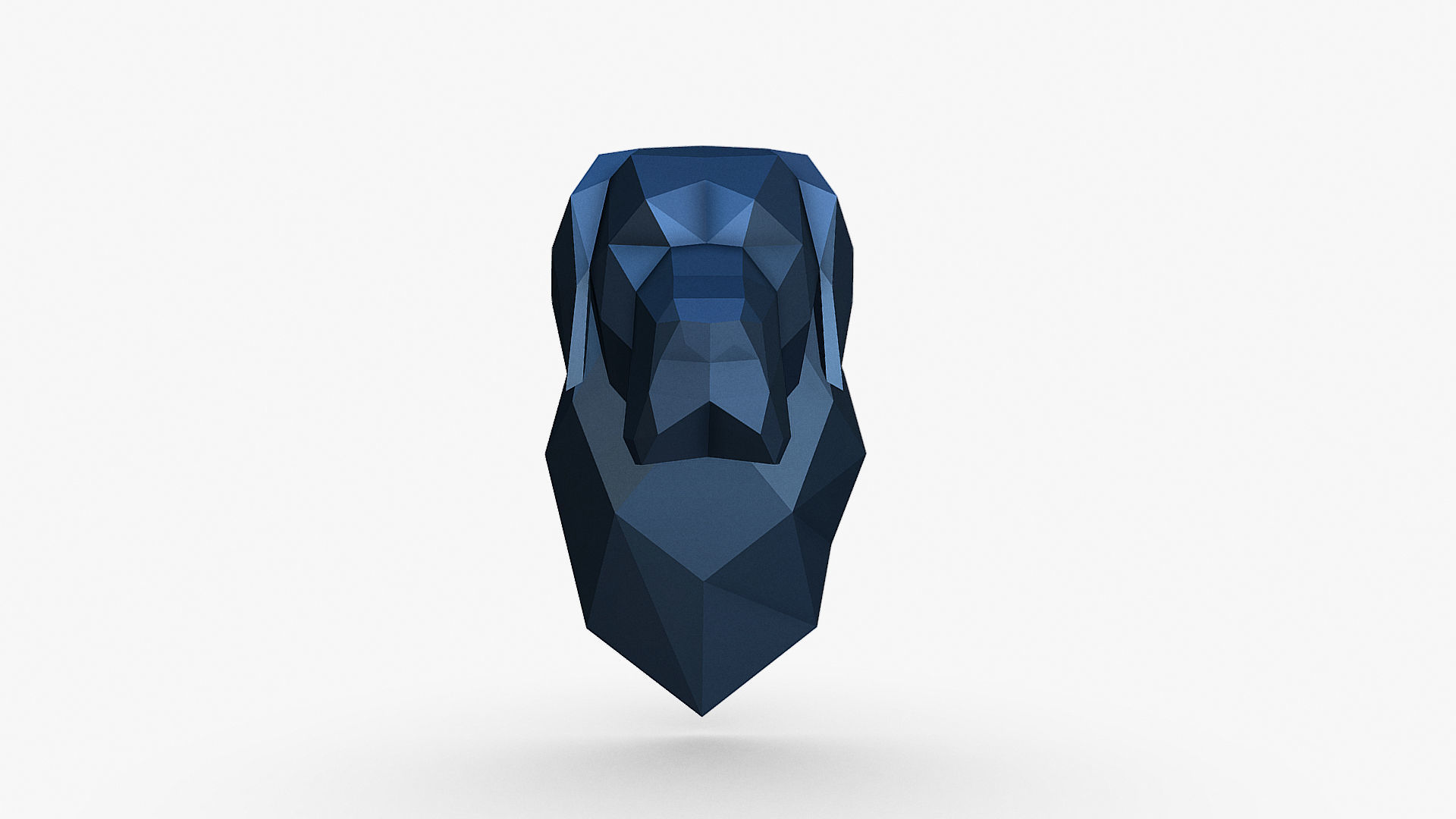 Great Dane head 3D print model_11