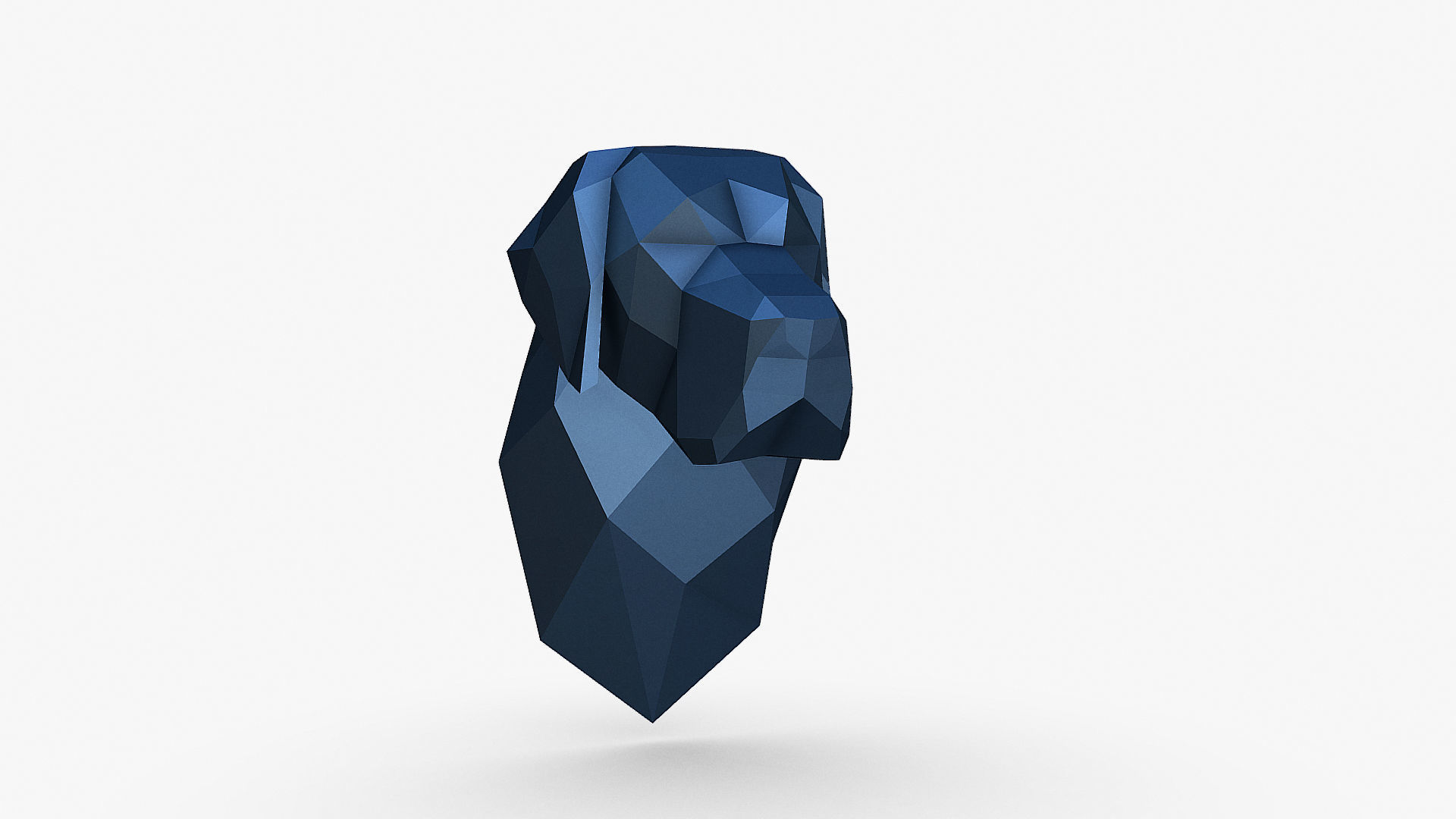 Great Dane head 3D print model_10