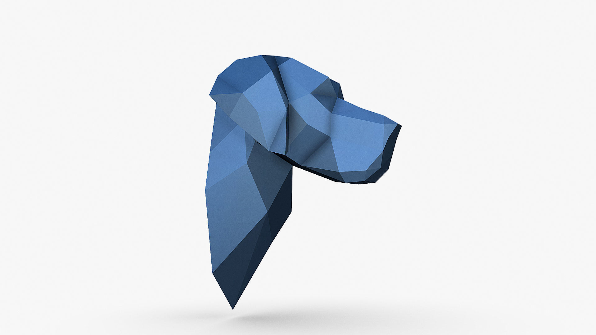 Great Dane head 3D print model_9