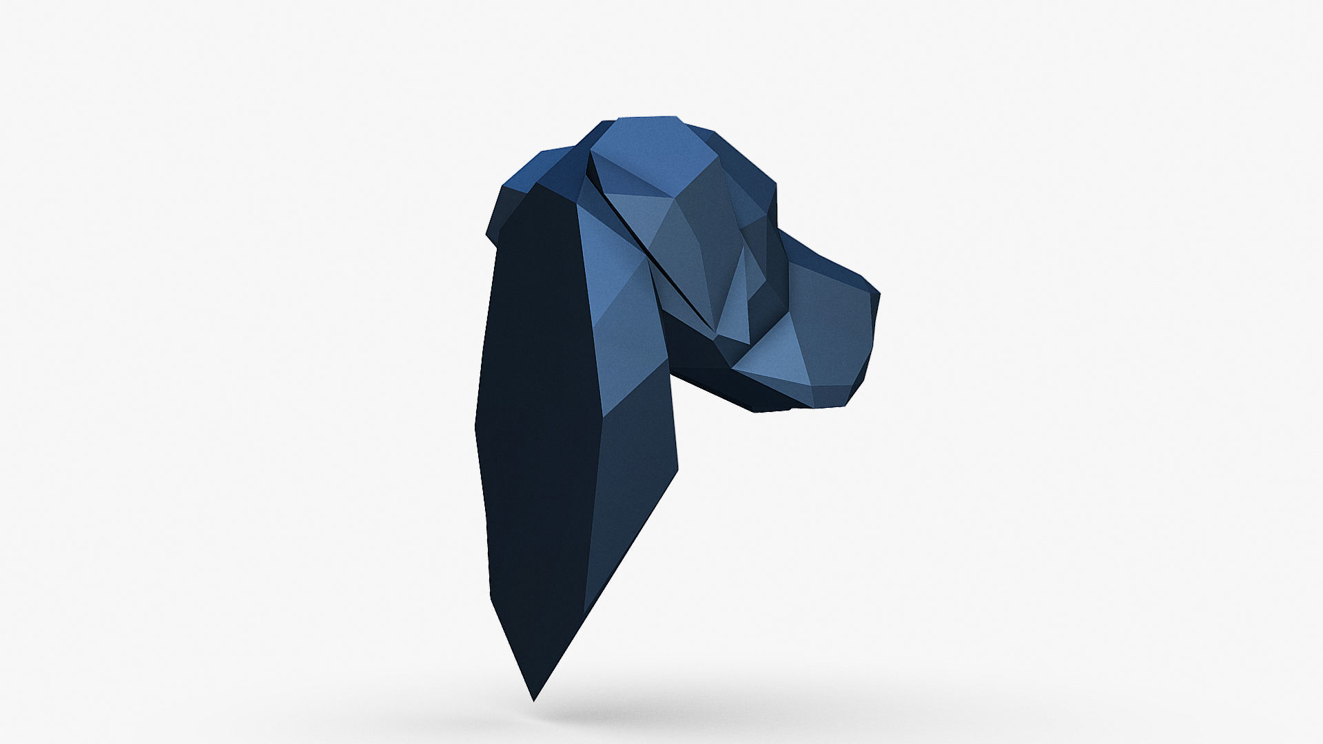 Great Dane head 3D print model_7