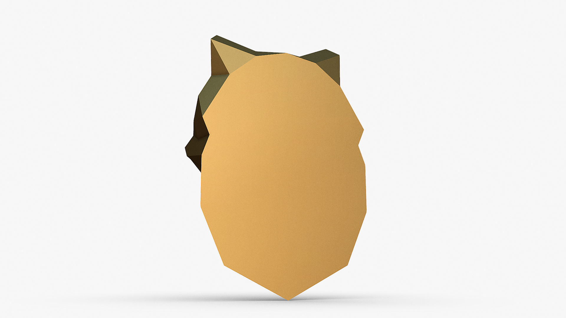 persian cat head 3D print model_4