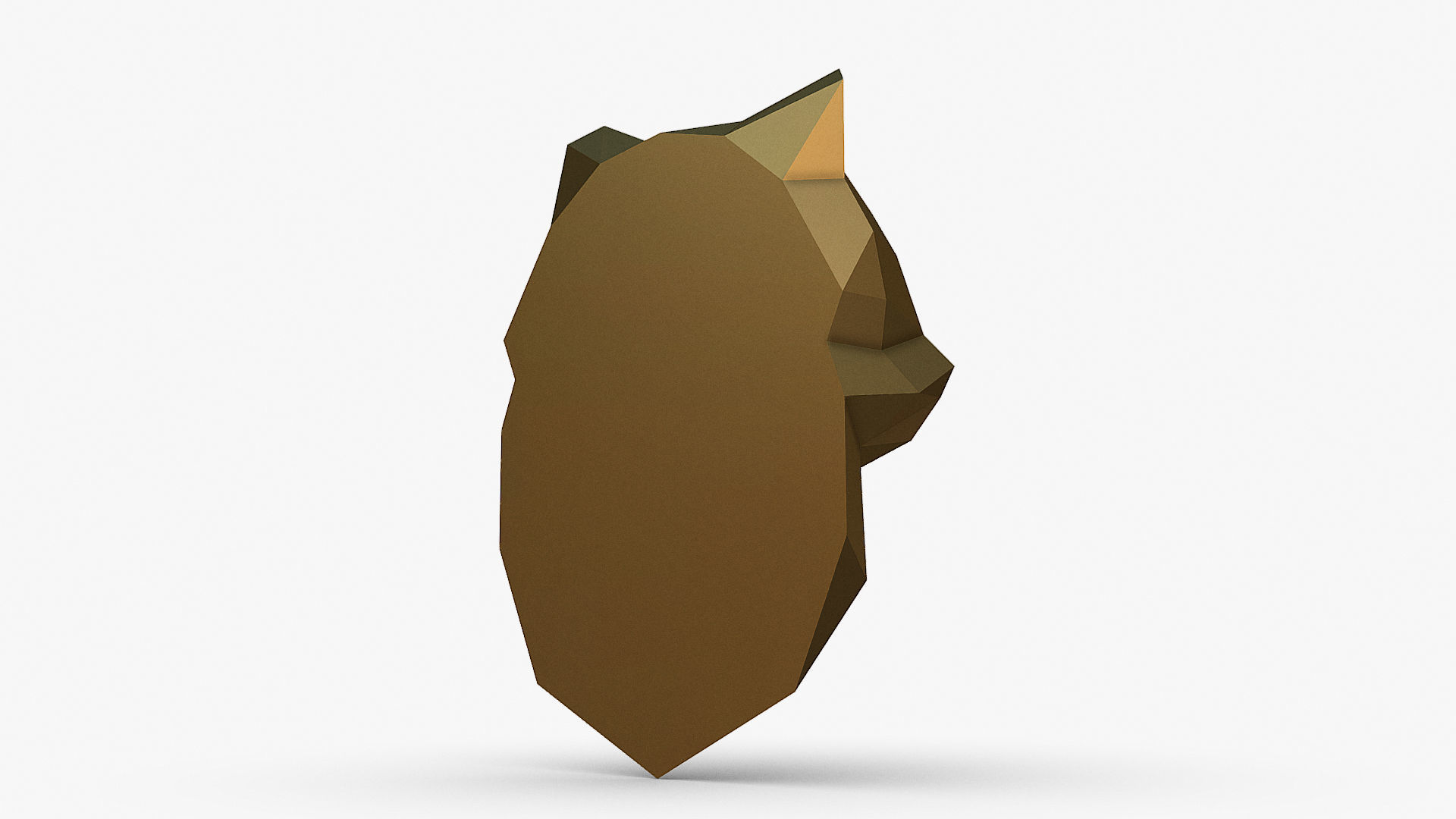 persian cat head 3D print model_5