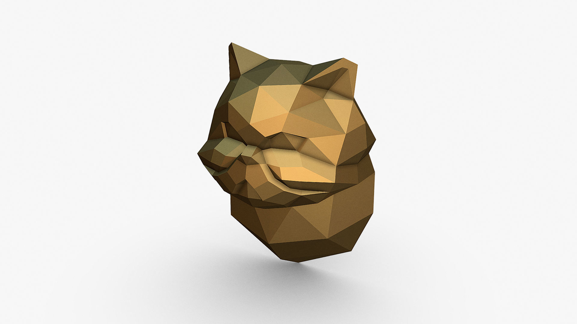 persian cat head 3D print model_11