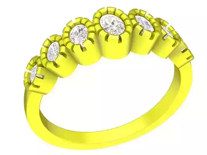 oval diamond women ring 4547