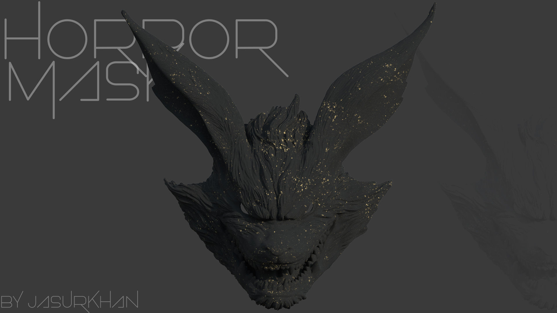horror mask 3D model_1