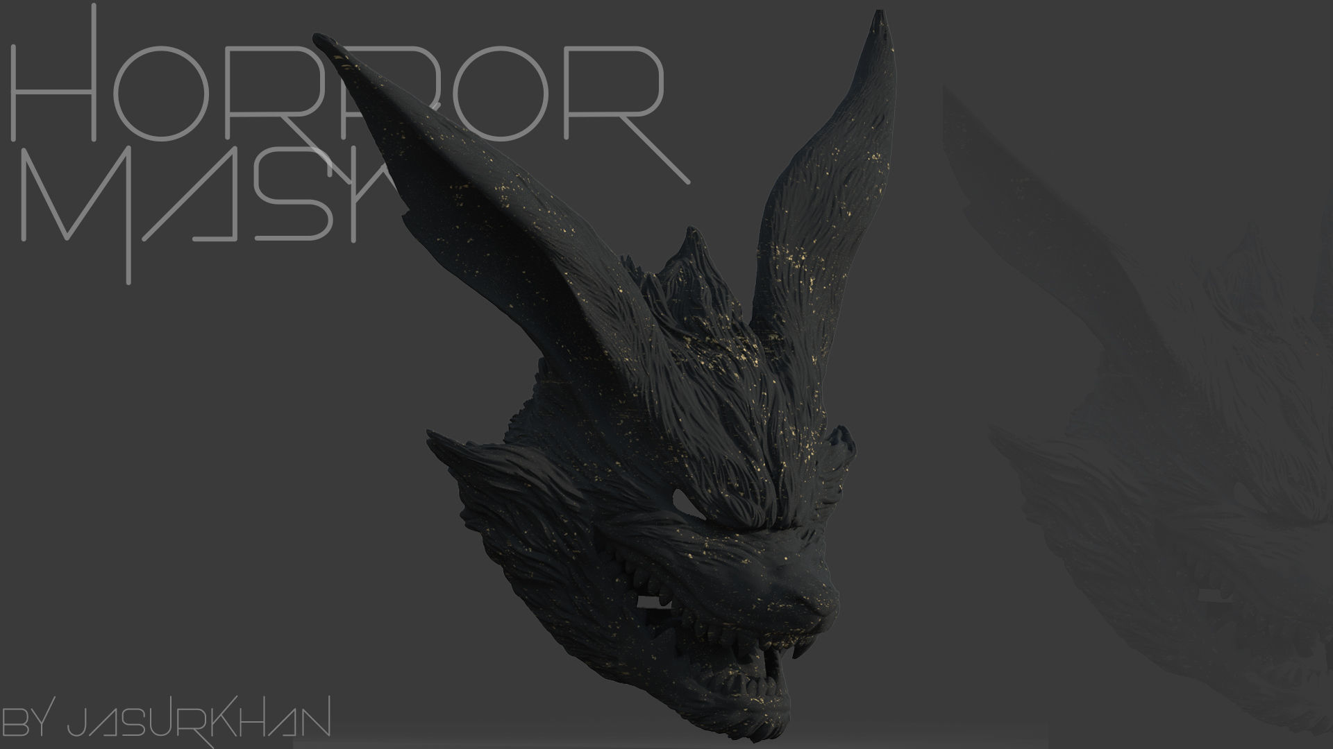 horror mask 3D model_2